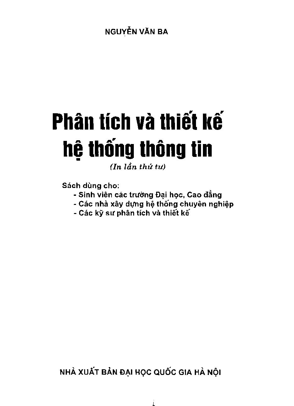 [ Sách ] Phân tích thiết kế hệ thống thông tin | Đại học Quốc Gia Hà Nội (trang 2)