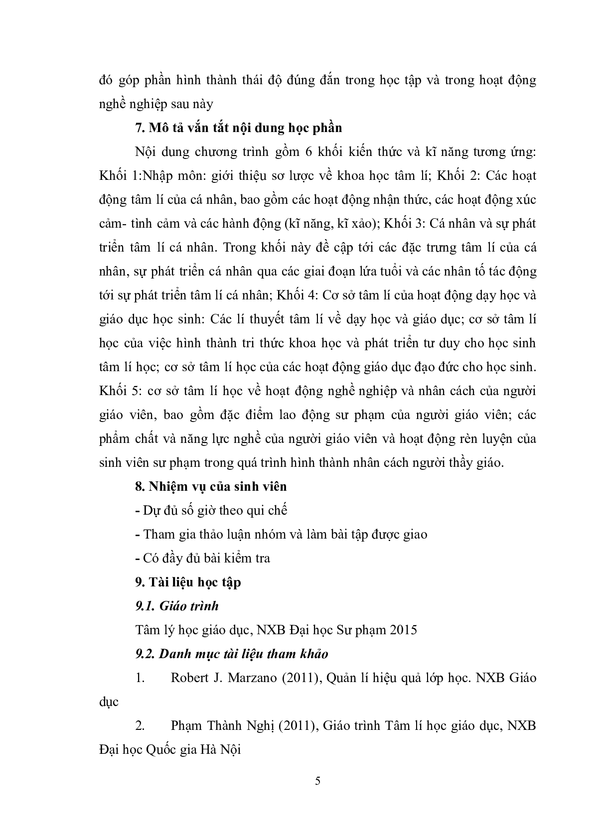 Tóm tắt Giáo trình học phần Tâm lý học Giáo dục | Đại học Sư Phạm Hà Nội (trang 6)