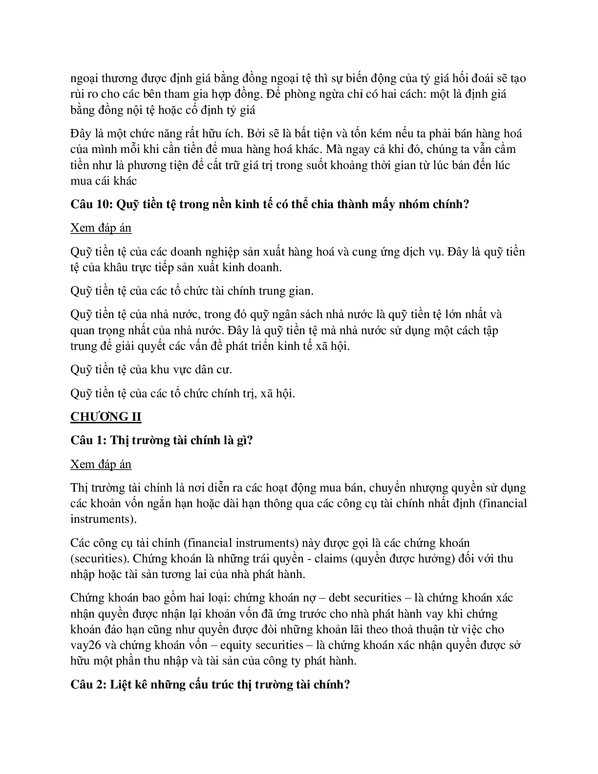 Ngân hàng bài tập TÀI CHÍNH TIỀN TỆ (có đáp án)| Đại học Kinh tế TP Hồ Chí Minh (2025) (trang 6)