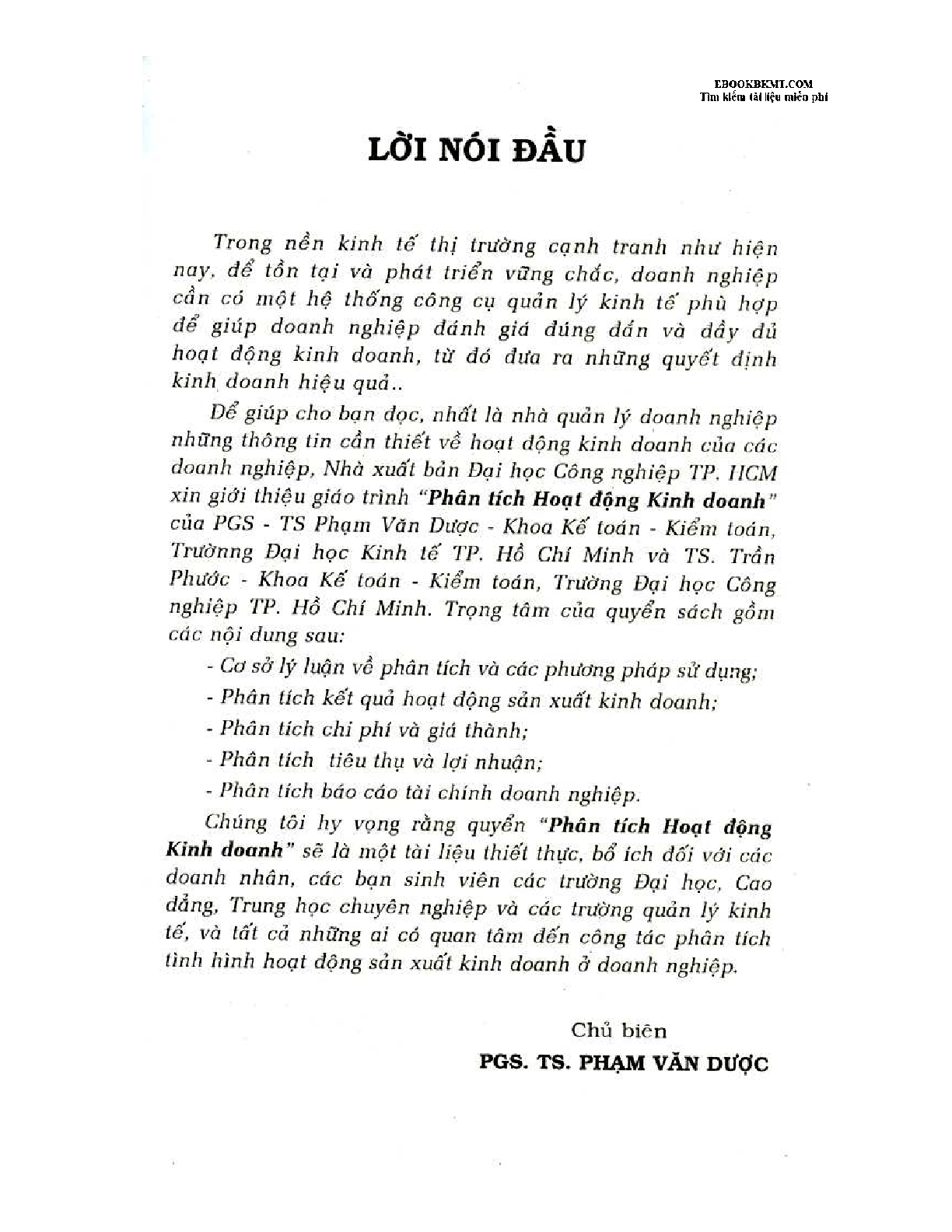 [ Sách ] Phân tích hoạt động kinh doanh | NXB Đại học Công nghệ TP Hồ Chí Minh (2025) (trang 4)