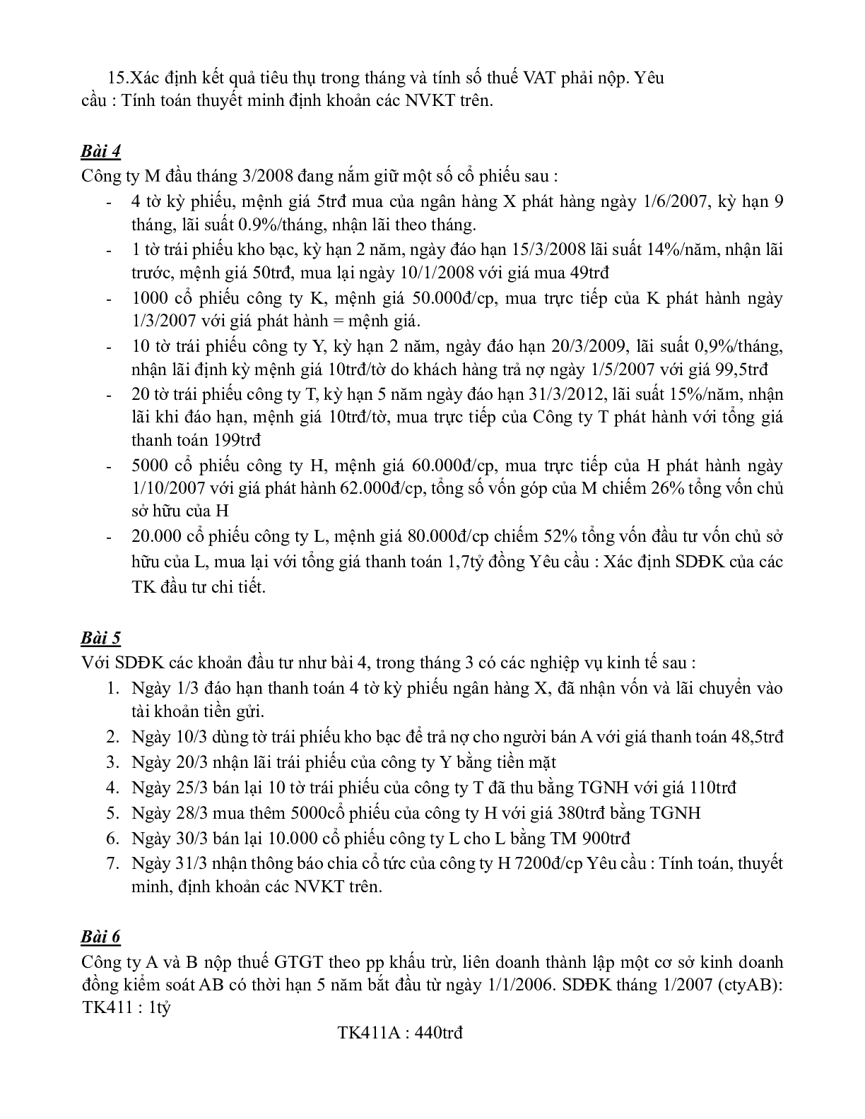 Top 11 Bài tập Kế toán tài chính 2 | Đại học Kinh tế TP Hồ Chí Minh (2025) (trang 2)