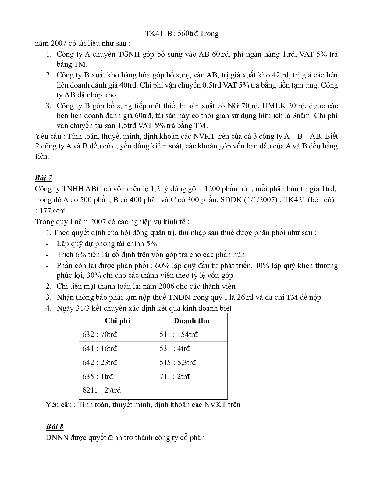 Top 11 Bài tập Kế toán tài chính 2 | Đại học Kinh tế TP Hồ Chí Minh (2025) (trang 3)