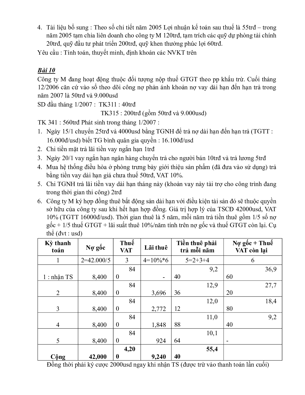 Top 11 Bài tập Kế toán tài chính 2 | Đại học Kinh tế TP Hồ Chí Minh (2025) (trang 5)
