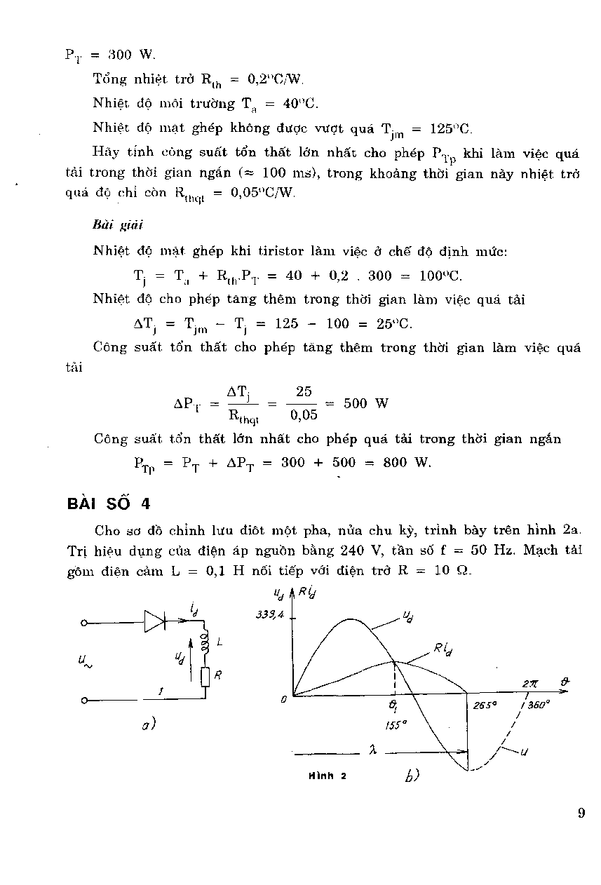 Ngân hàng Bài tập ĐIỆN TỬ CÔNG SUẤT (có lời giải) (2025) (trang 7)