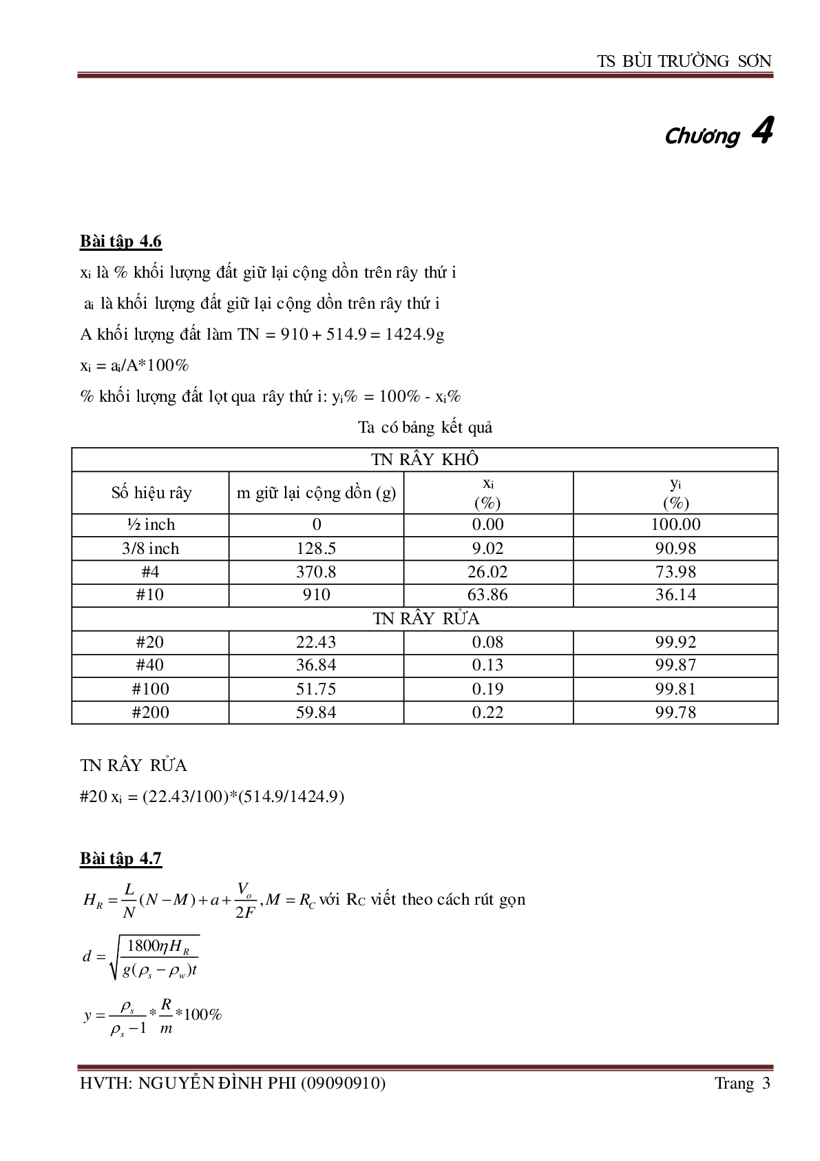 Bài tập môn Địa chất công trình | PDF (trang 3)