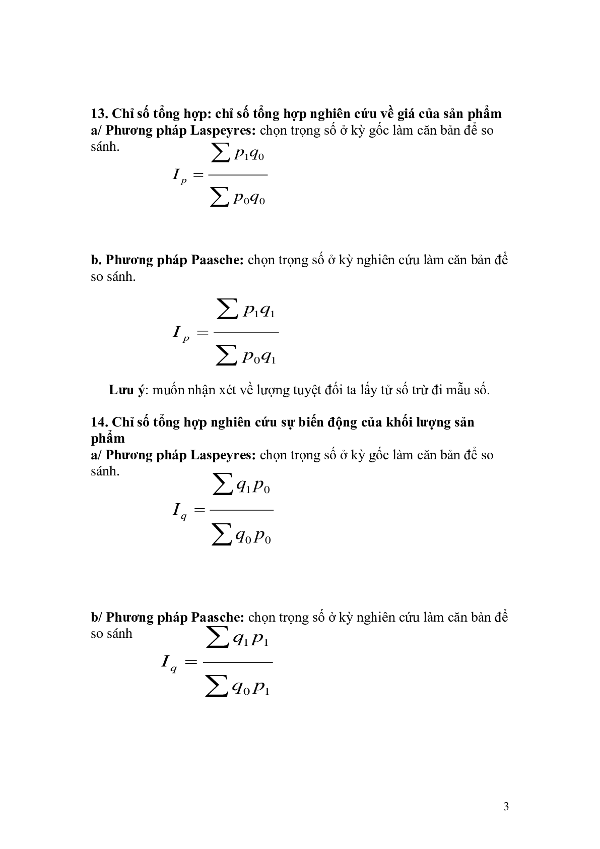 Tổng hợp Công thức môn Nguyên lý thống kê | PDF (trang 3)