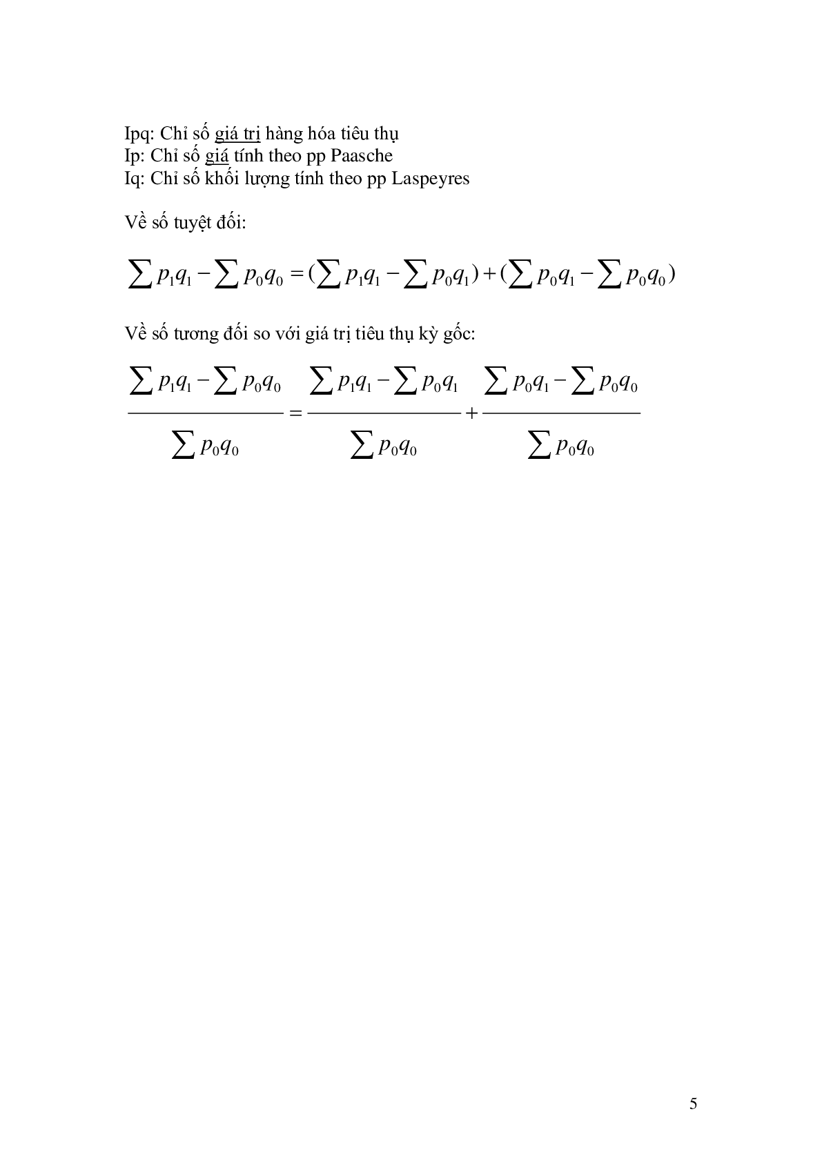 Tổng hợp Công thức môn Nguyên lý thống kê | PDF (trang 5)