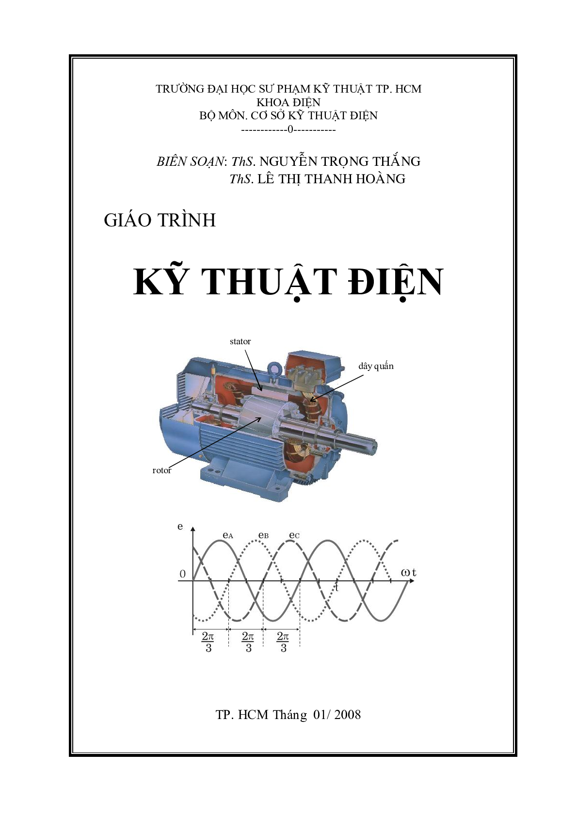 Giáo trình học phần Kỹ thuật điện | Trường Đại học Sư phạm kỹ thuật Thành phố Hồ Chí Minh (trang 1)