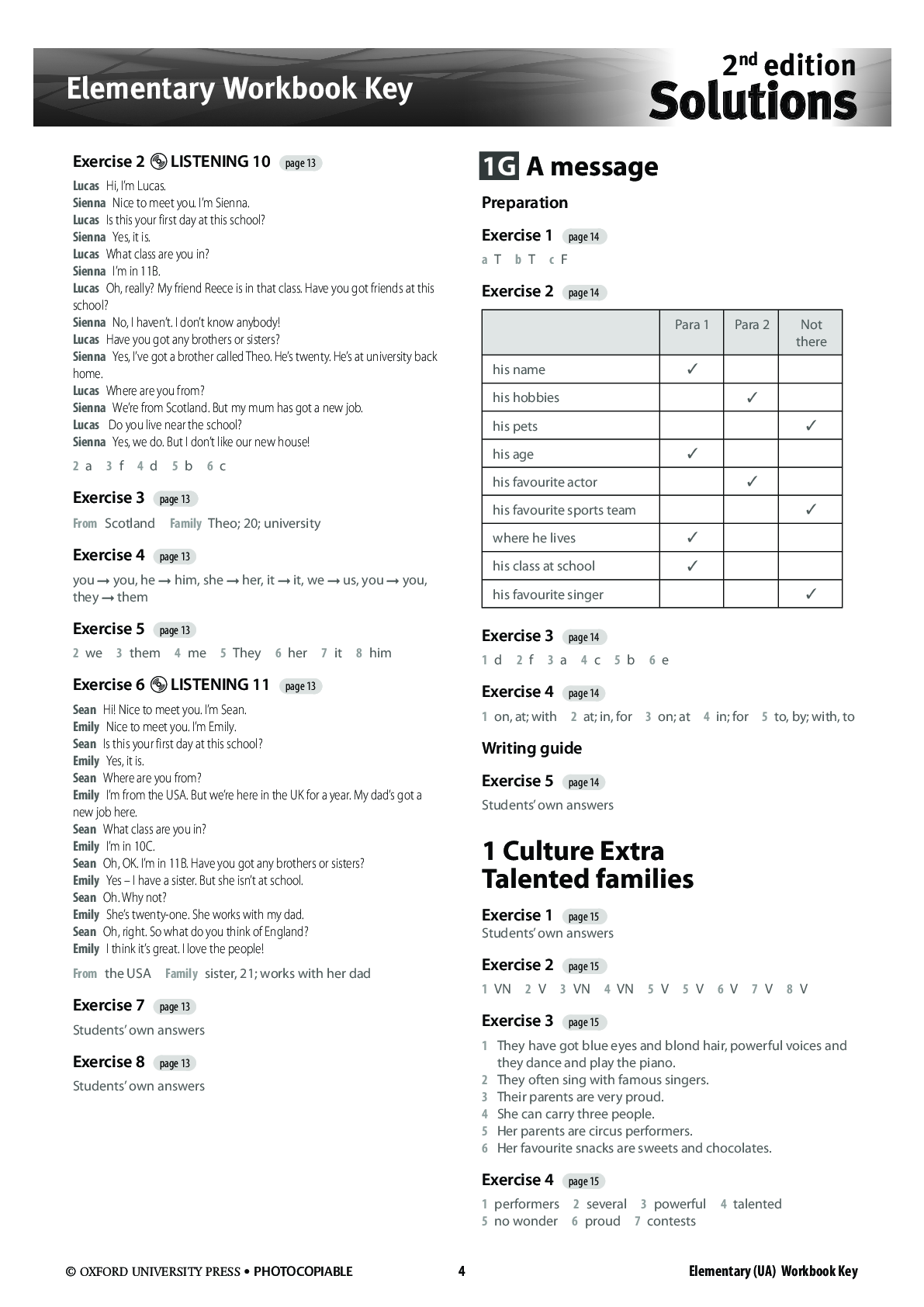 Đán án sách Solutions pre-intermediate student's book 2nd edition | PDF (trang 4)