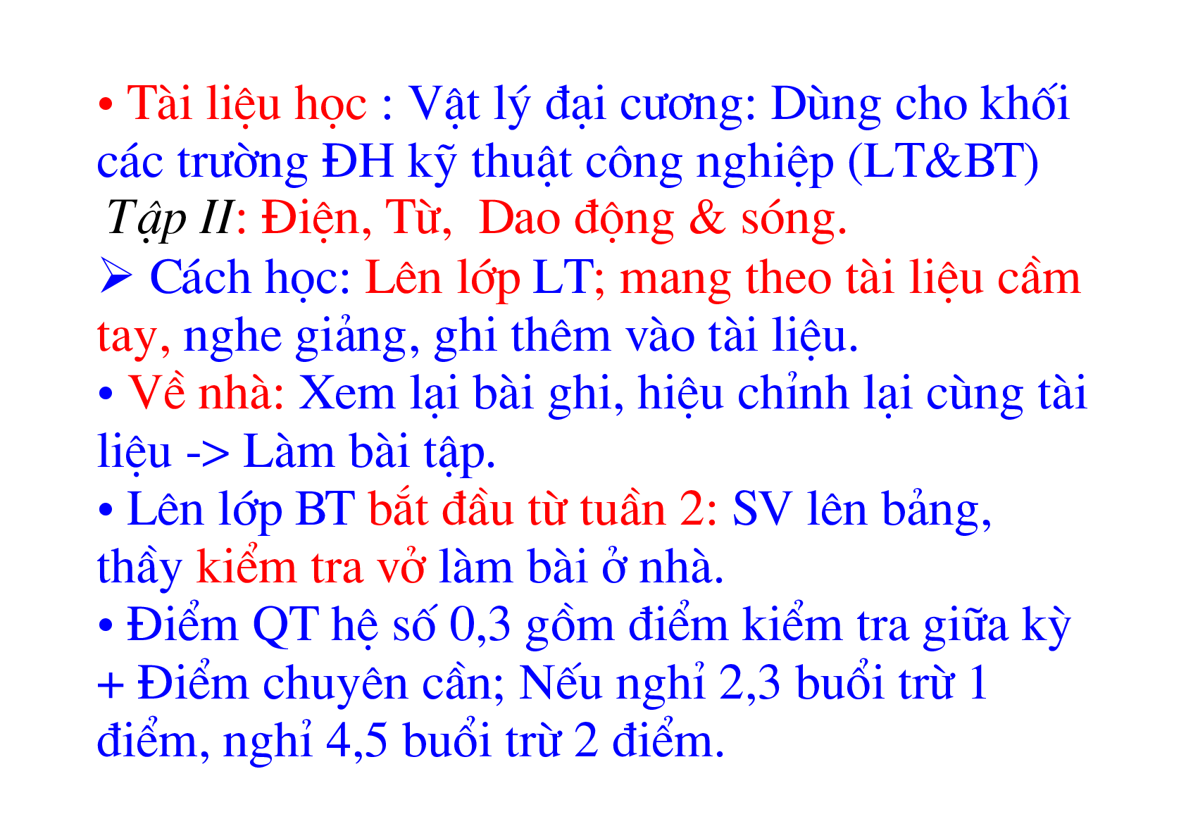 Bài giảng PPT (Power Point) học phần Vật lý đại cương 2 | SLIDE | Đại học Bách Khoa Hà (trang 4)