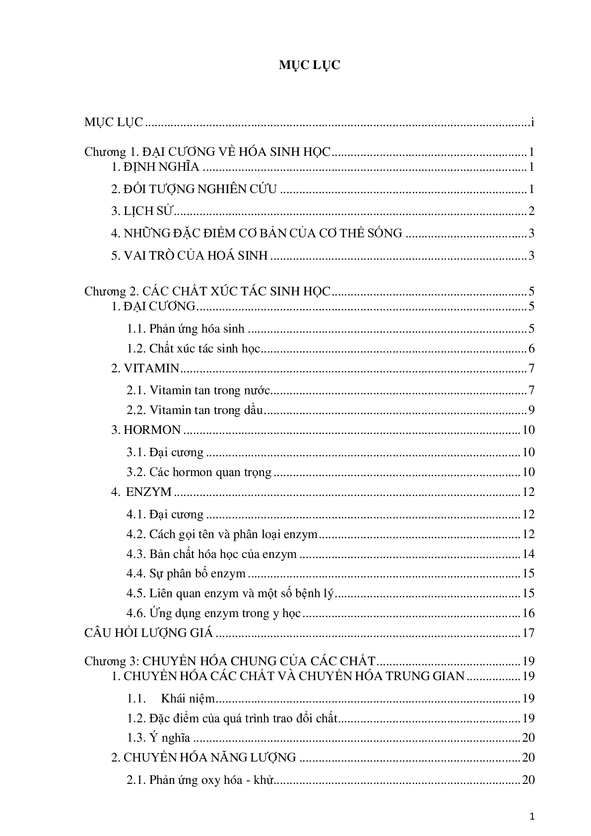 Giáo trình môn Hóa sinh | Trường Đại học Tây Đô (trang 4)