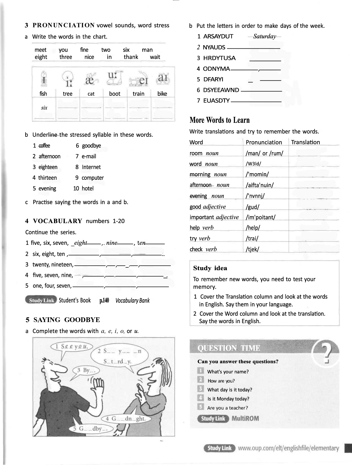 [ SÁCH ] New English file elementary student's book | PDF (trang 3)