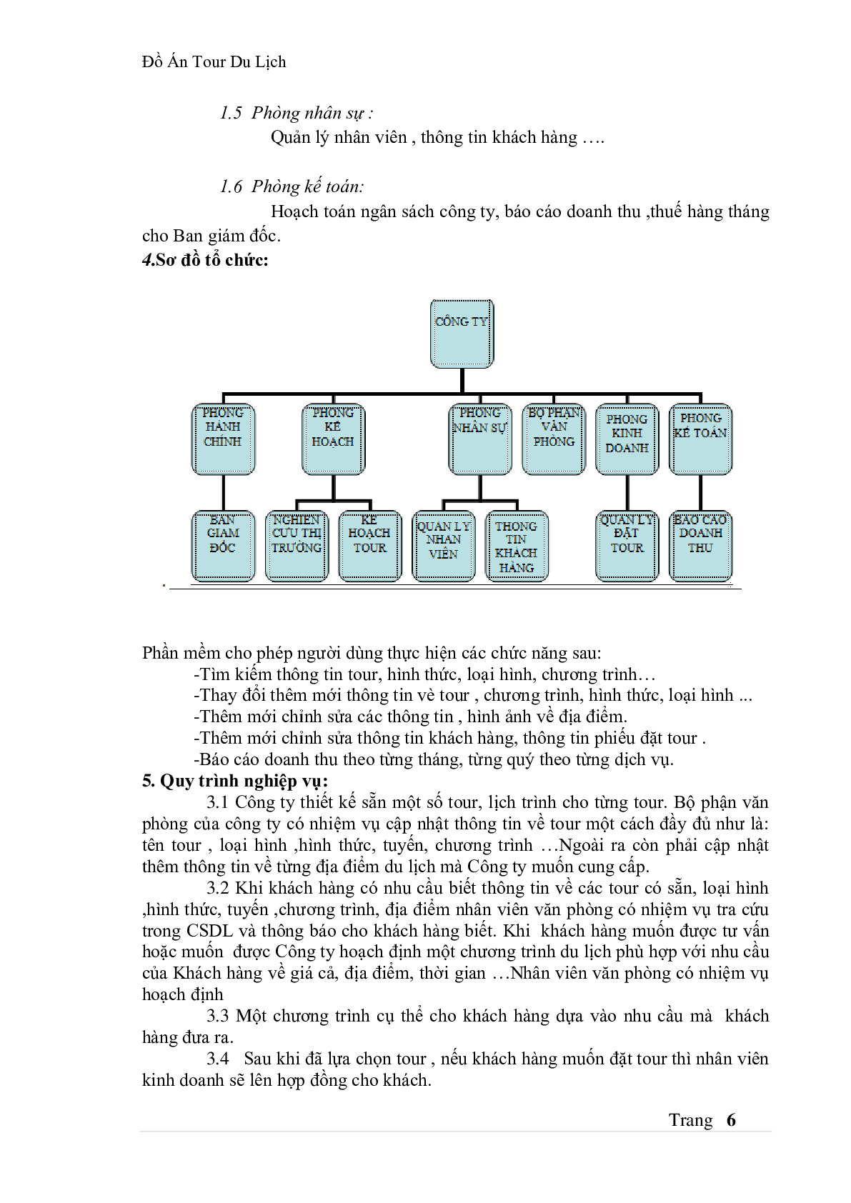 Đồ án quản lý tour du lịch | PDF (trang 4)