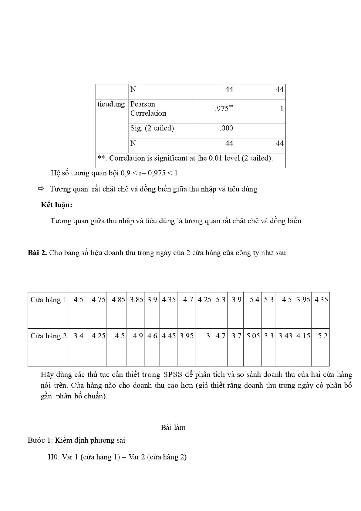 Bài tập Phân tích dữ liệu SPSS (Có lời giải) | Trường Đại học Kinh Tế (trang 3)