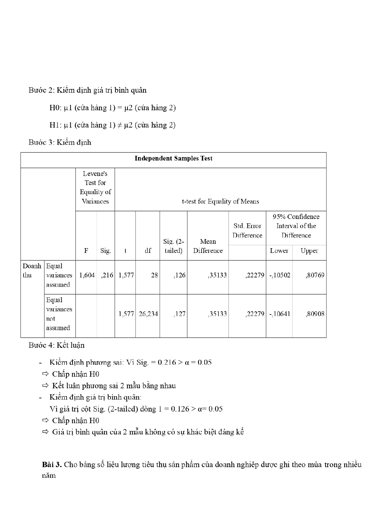 Bài tập Phân tích dữ liệu SPSS (Có lời giải) | Trường Đại học Kinh Tế (trang 4)