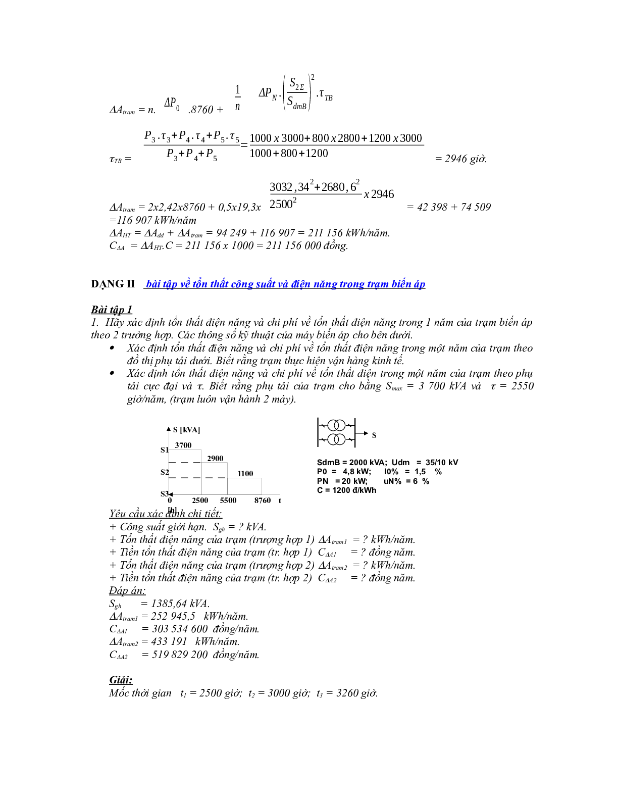 Bài tập học phần Cung cấp điện (có lời giải) | Trường Đại học Bách Khoa Hà Nội (trang 5)