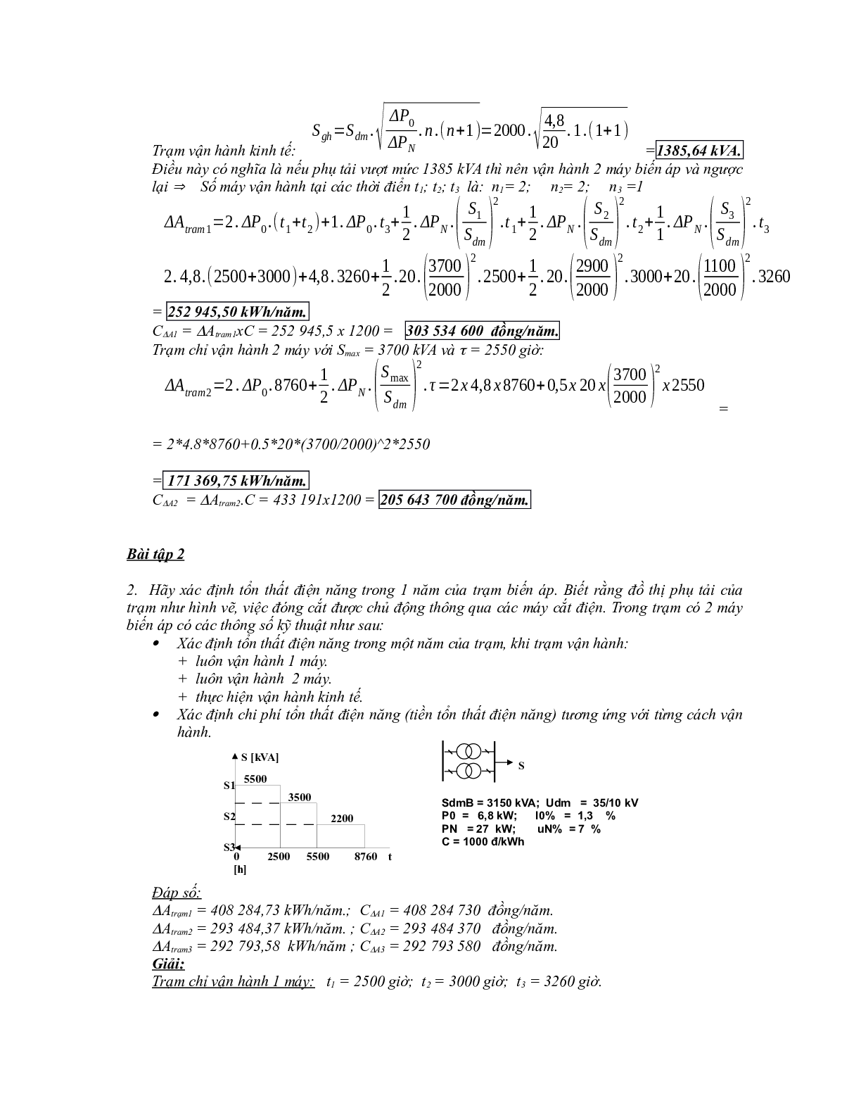 Bài tập học phần Cung cấp điện (có lời giải) | Trường Đại học Bách Khoa Hà Nội (trang 6)