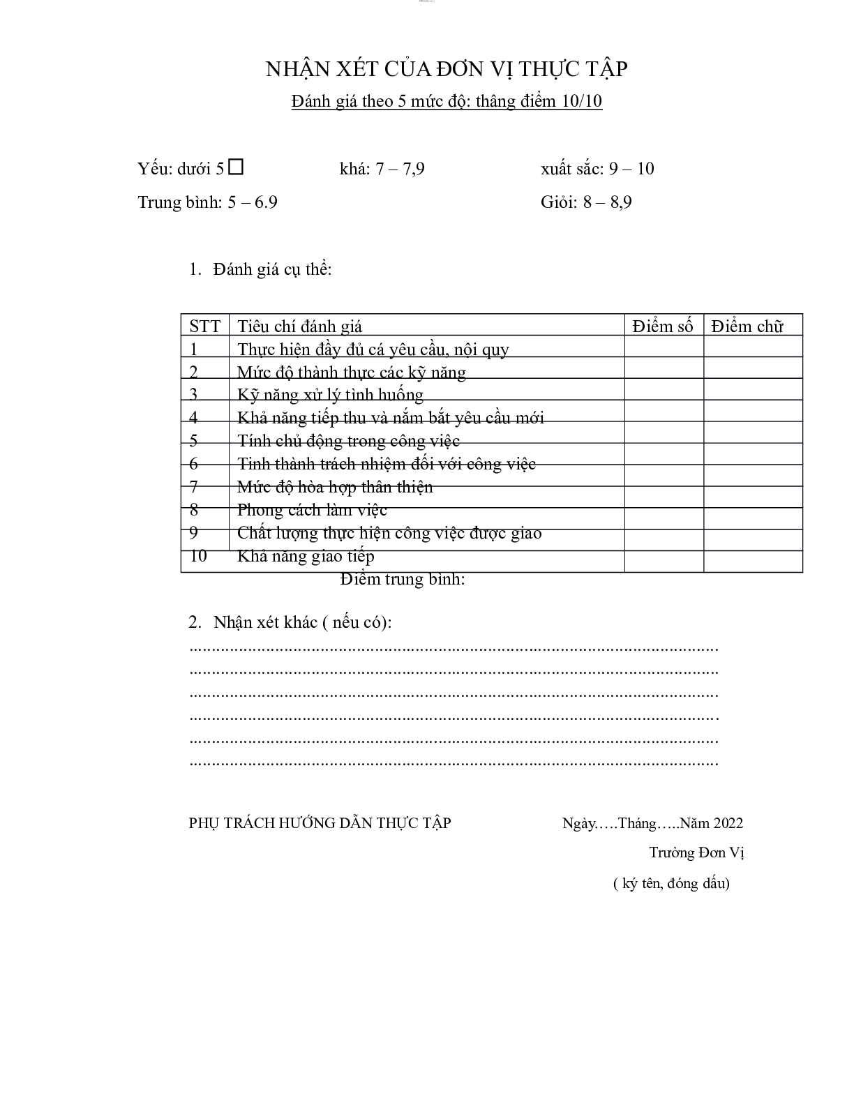Mẫu Báo cáo thực tập nhân sự | Trường cao đẳng Việt Mỹ (trang 5)