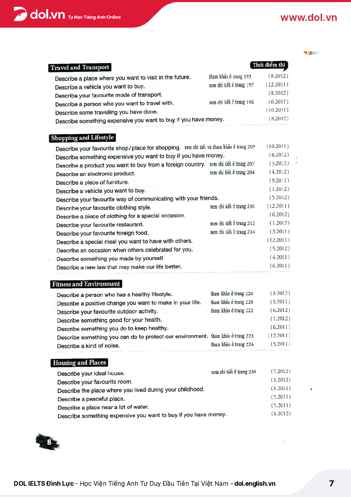 Sách IELTS Speaking Recent Actual Test pdf | Xem online, tải PDF miễn phí (trang 7)