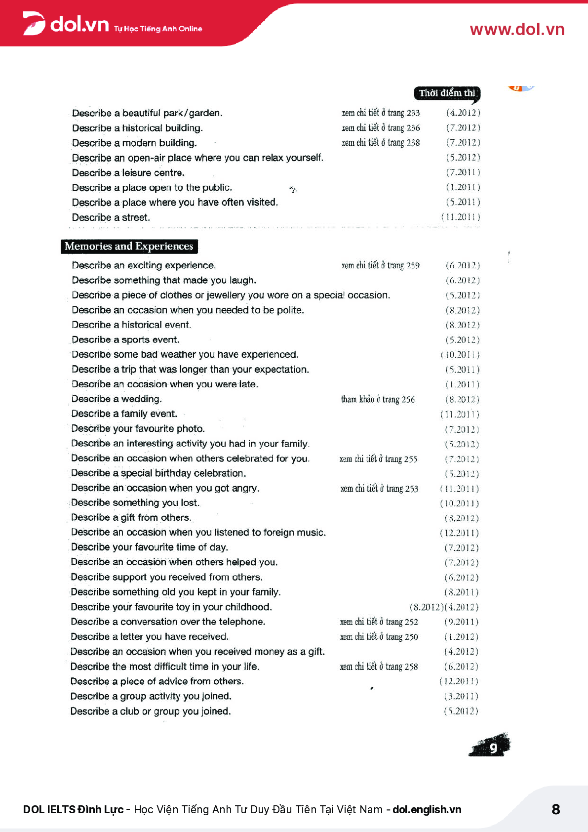 Sách IELTS Speaking Recent Actual Test pdf | Xem online, tải PDF miễn phí (2025) (trang 8)