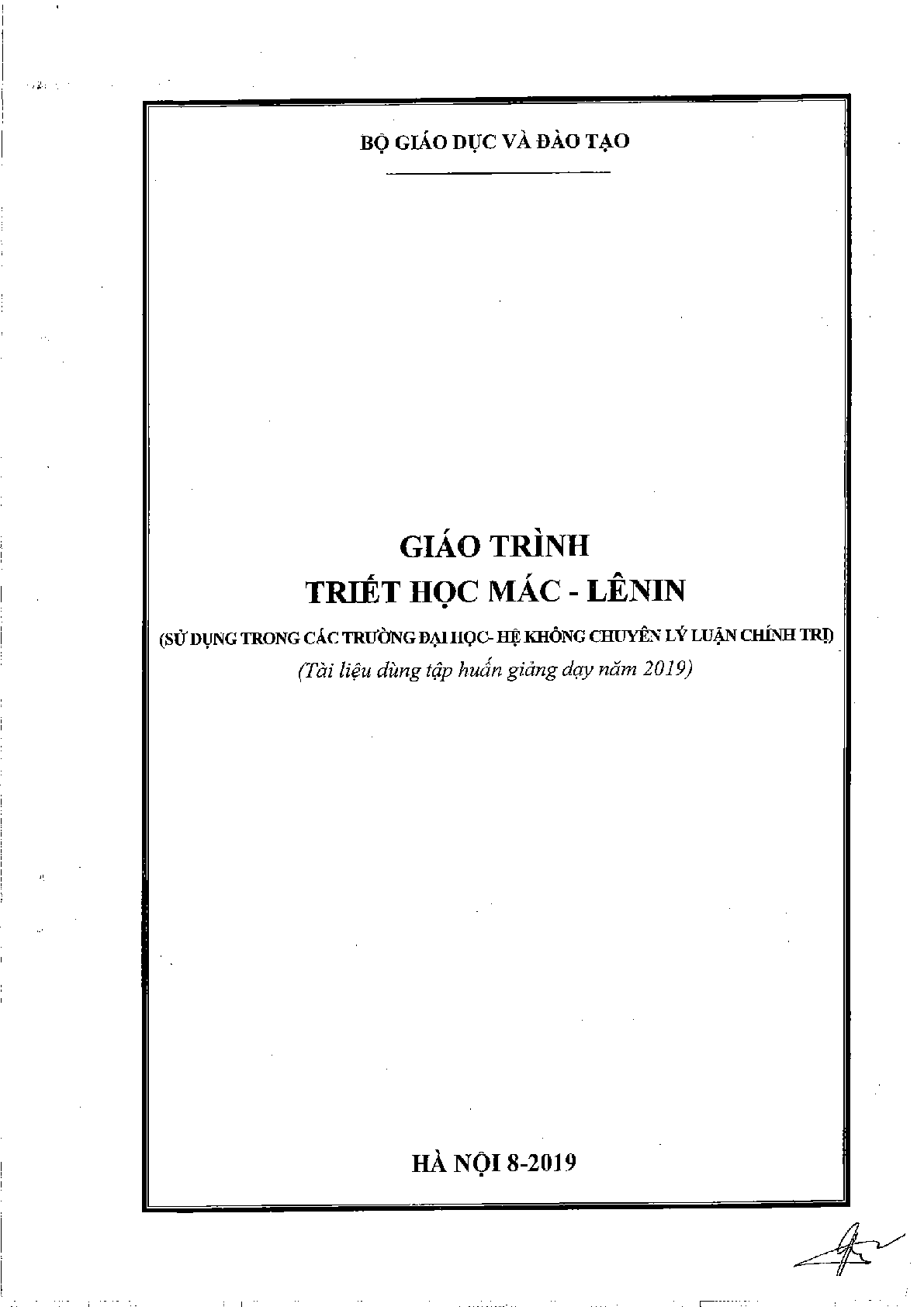 Giáo trình môn Triết học Mác - Lênin | Đại học Bách khoa Hà Nội (trang 1)