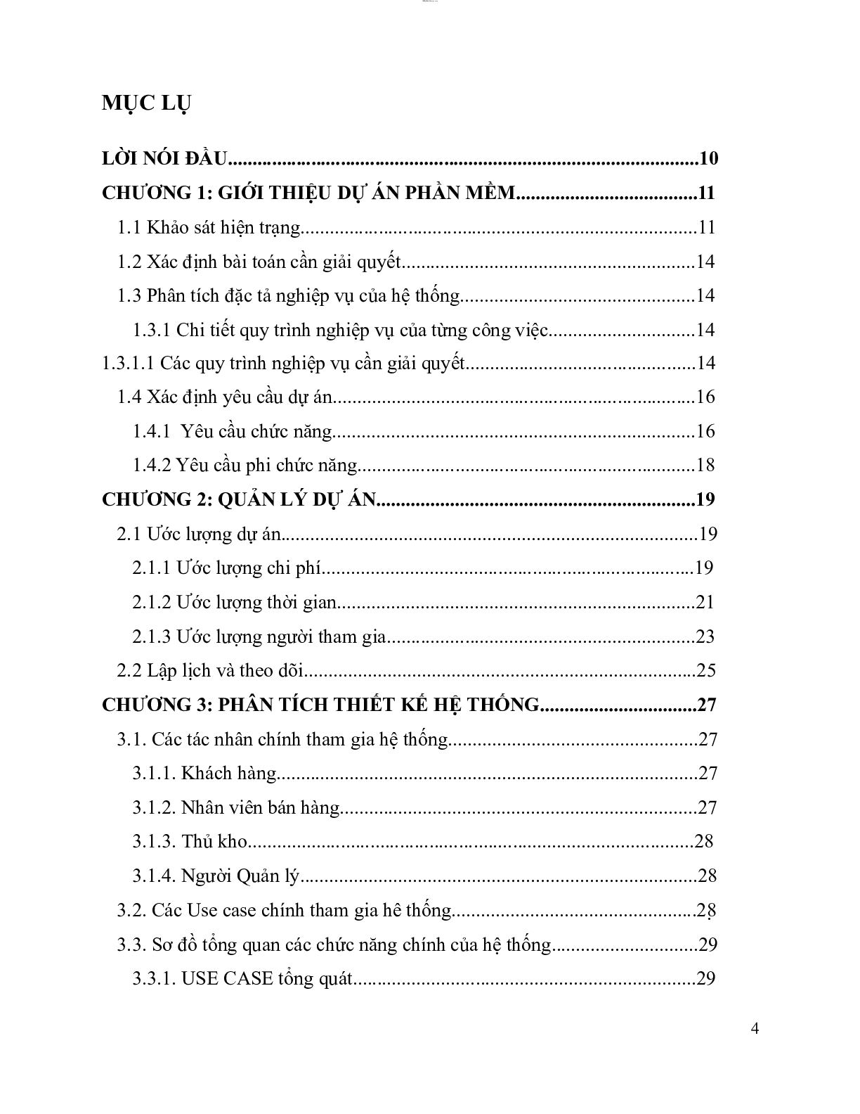 Mẫu báo cáo đồ án Công nghệ phần mềm | Trường Đại học Điện lực (trang 4)