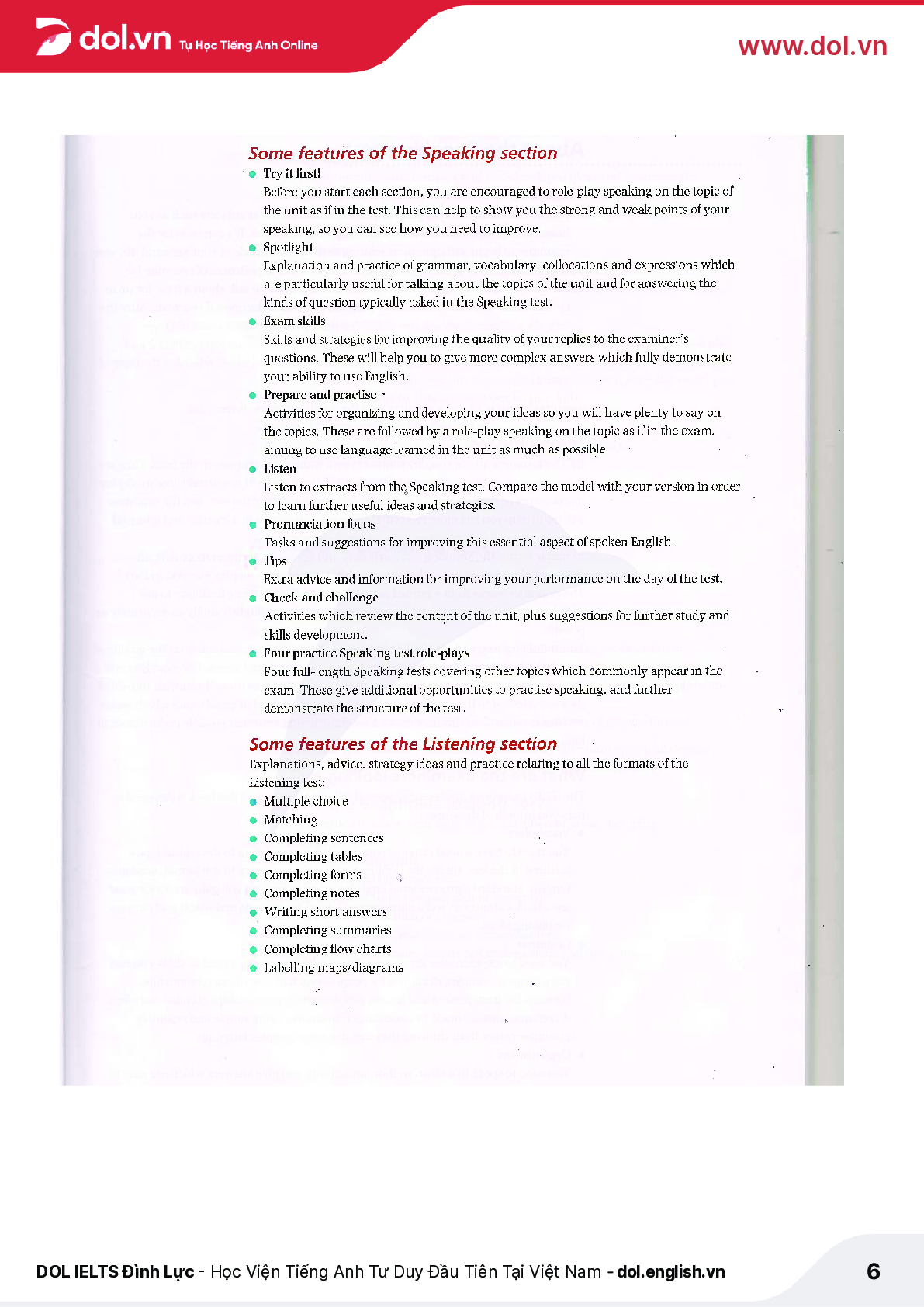 Sách IELTS Advantage Speaking & Listening Skills pdf | Xem online, tải PDF miễn phí (trang 6)