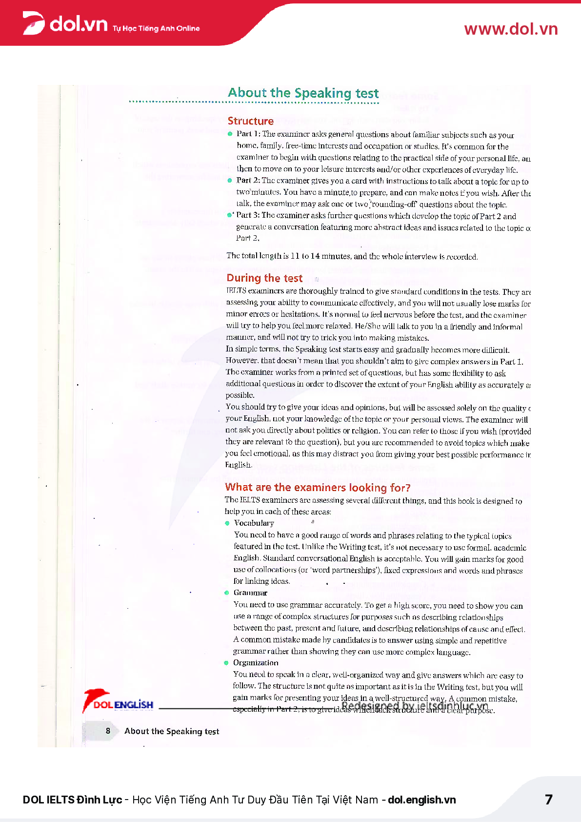 Sách IELTS Advantage Speaking & Listening Skills pdf | Xem online, tải PDF miễn phí (trang 7)