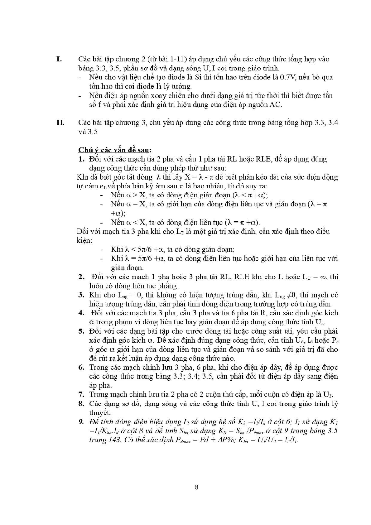 Ngân hàng bài tập Mạch chỉnh lưu (có lời giải) | Điện tử công suất | Trường Đại học Sư phạm Kỹ thuật Thành phố Hồ Chí Minh (trang 8)