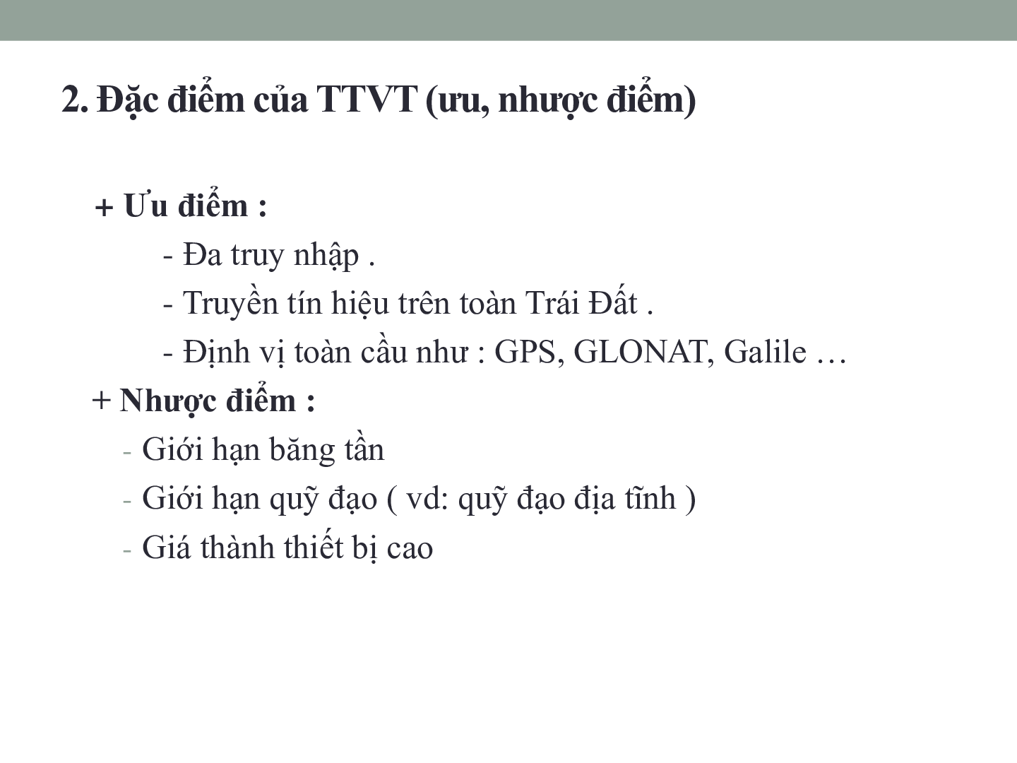 Bài giảng PPT (Power Point) học phần Thông tin vệ tinh | SLIDE | Đại học Bách Khoa Hà Nội (trang 5)