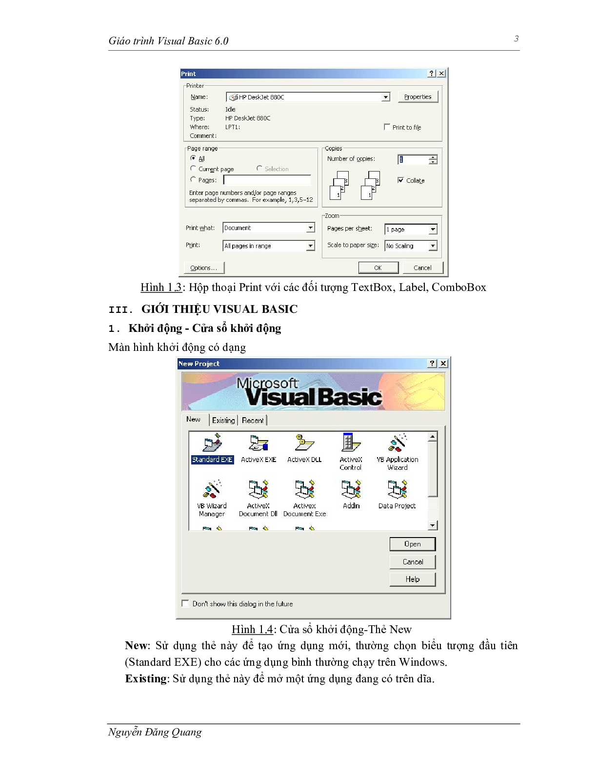Giáo trình Visual basic 6.0 | Trường Đại học Sư phạm Kỹ thuật Thành phố Hồ Chí Minh (trang 4)