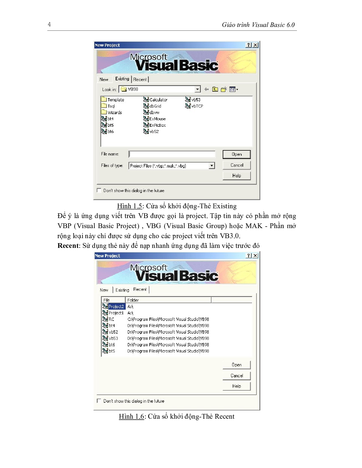 Giáo trình Visual basic 6.0 | Trường Đại học Sư phạm Kỹ thuật Thành phố Hồ Chí Minh (trang 5)