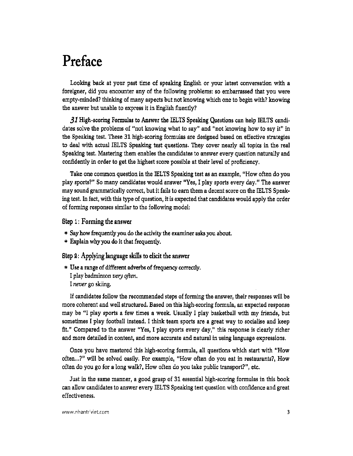 Sách 31 High-scoring Formulas To Answers The IELTS Speaking Questions | Xem online, tải PDF miễn phí (trang 5)