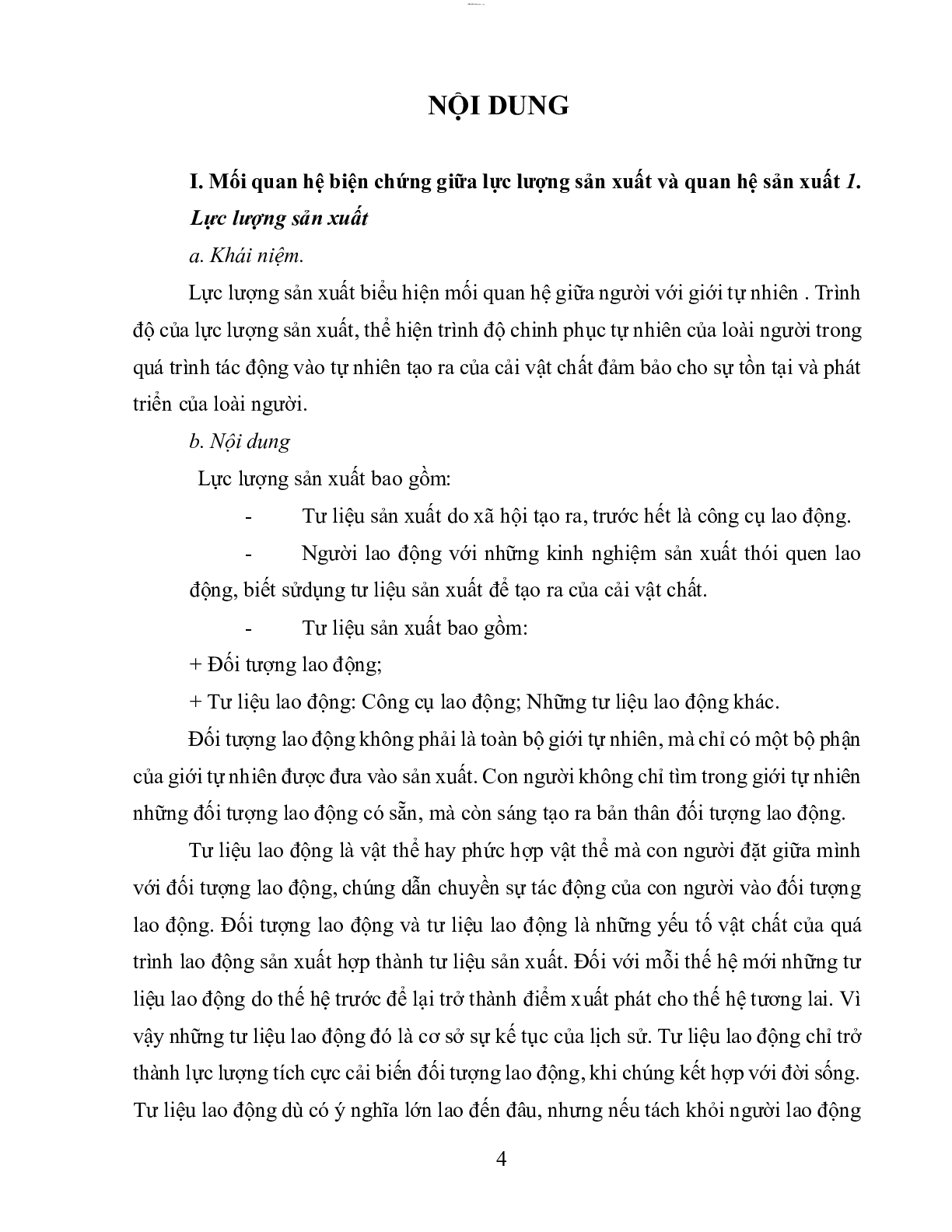 Tiểu luận: Mối quan hệ biện chứng giữa lực lượng sản xuất và quan hệ sản xuất | Kinh tế chính trị Mác - Lênin | IUH (trang 4)