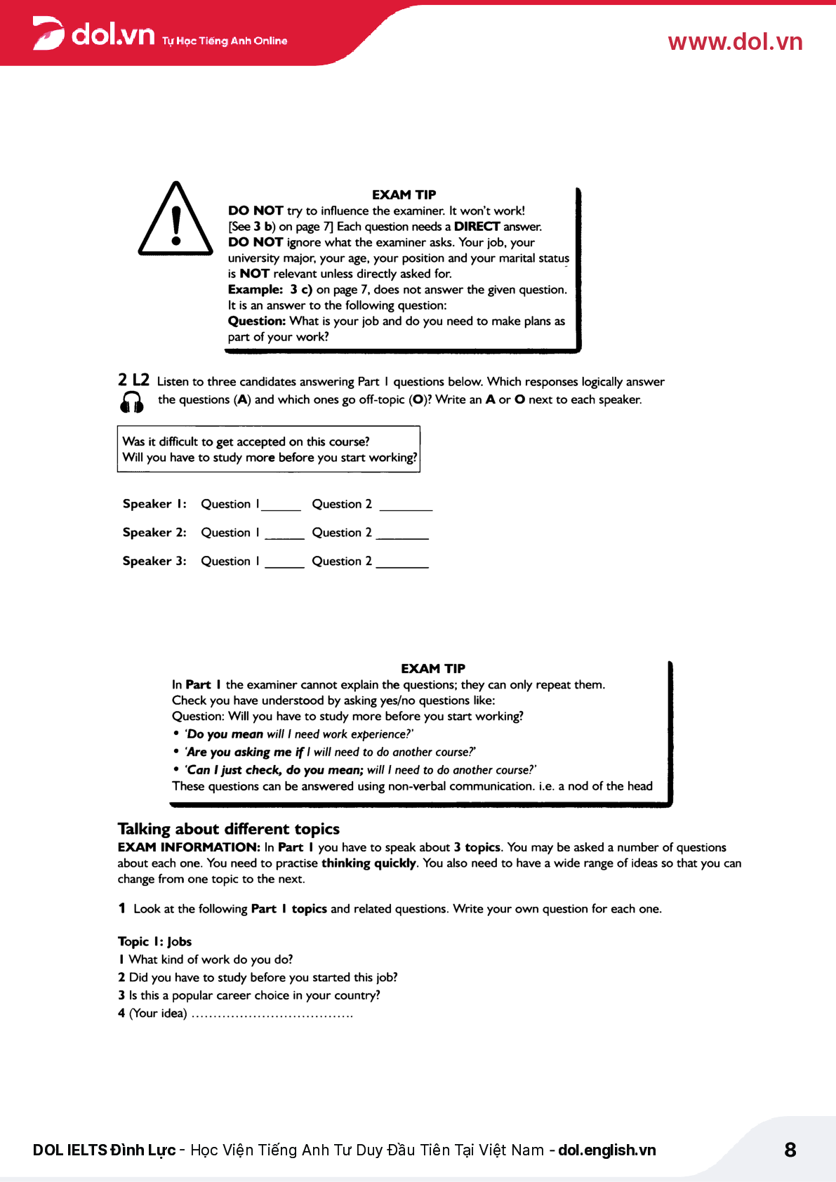 Sách Succeed in IELTS Speaking and Vocabulary | Xem online, tải PDF miễn phí (trang 8)