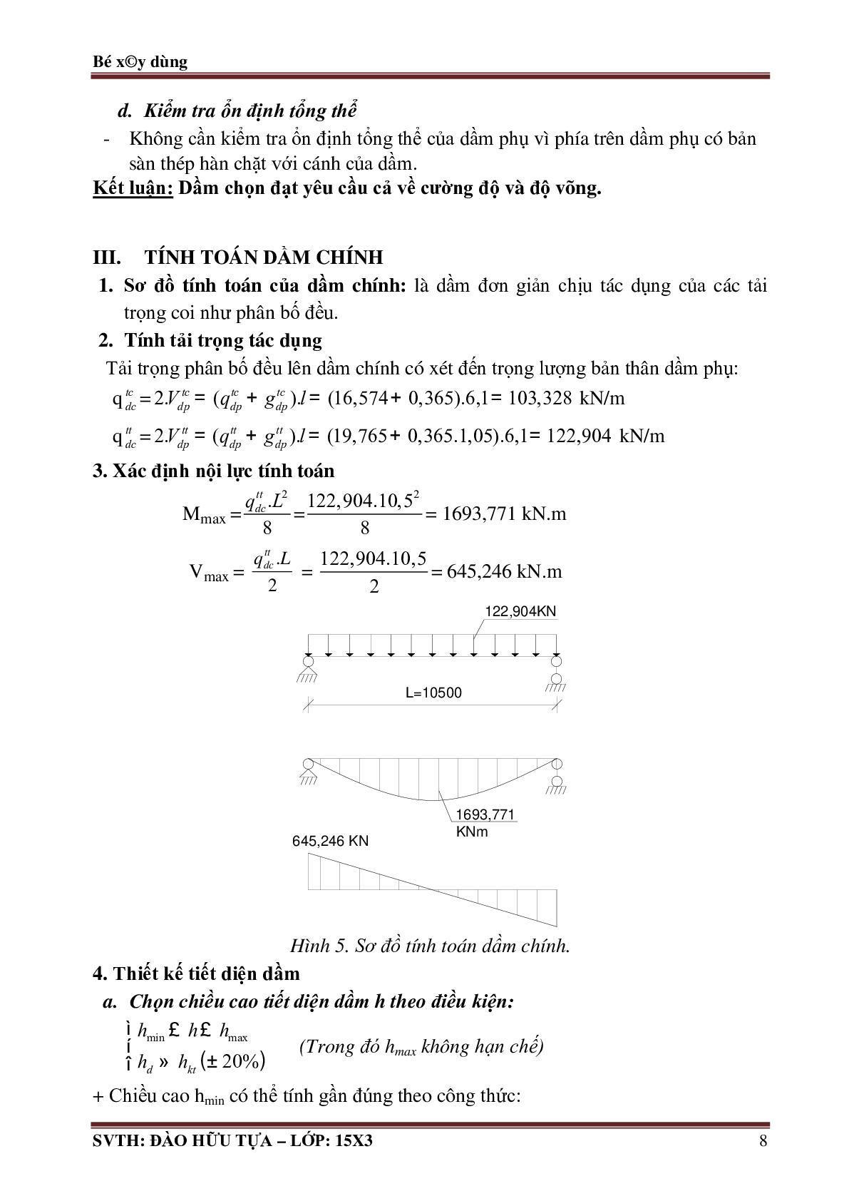 Đồ án Kết cấu thép 1 | Đại học Kiến trúc Hà Nội (trang 8)