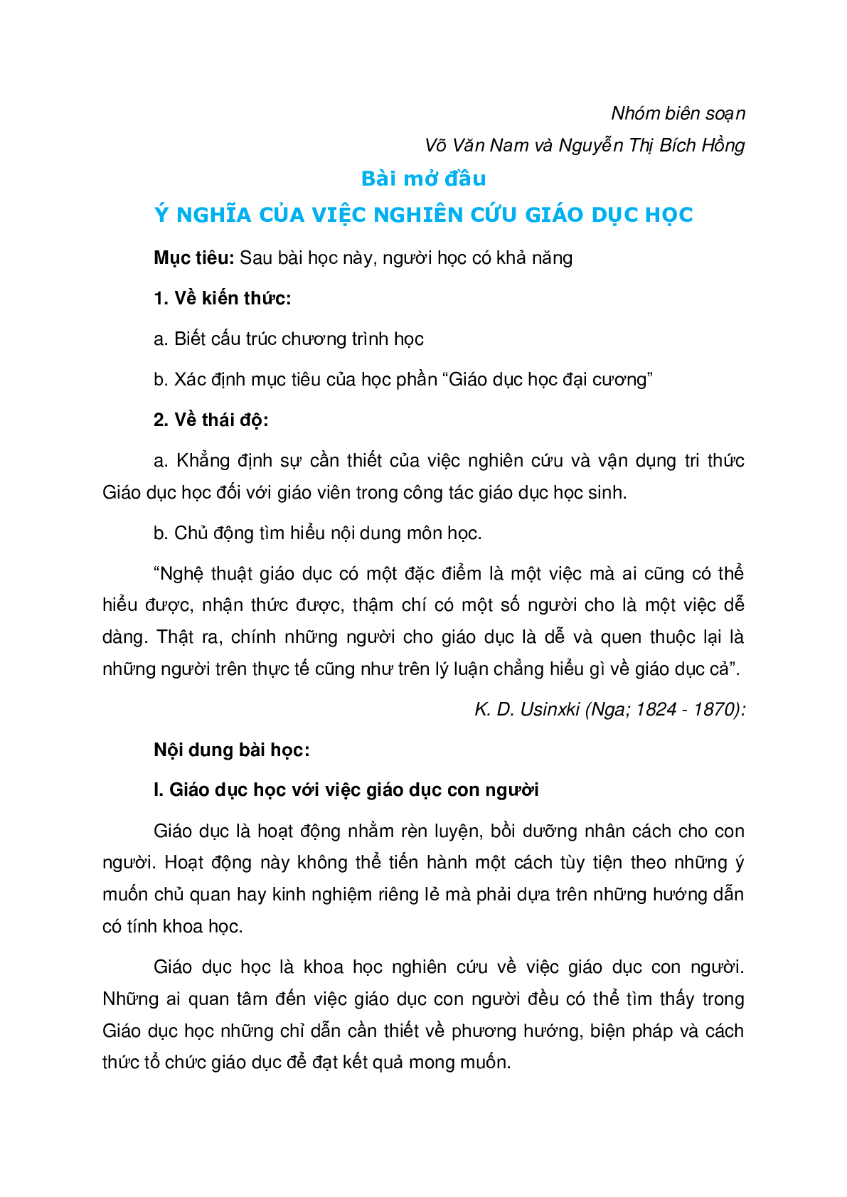 Giáo trình môn Giáo dục học đại cương | Trường Đại học Sư phạm Thành phố Hồ Chí Minh (trang 2)