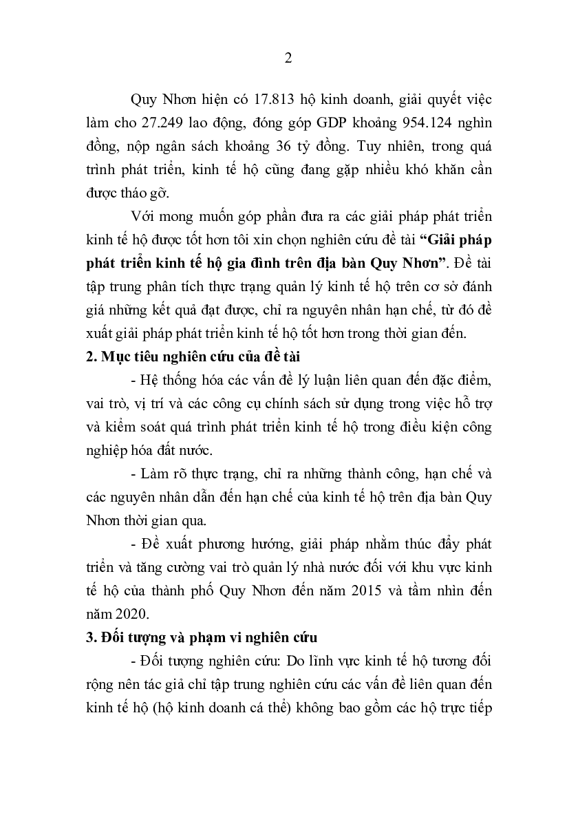 Giải pháp phát triển kinh tế hộ gia đình | Luận văn Thạc sĩ Kinh tế | Đại học Đà Nẵng (trang 4)