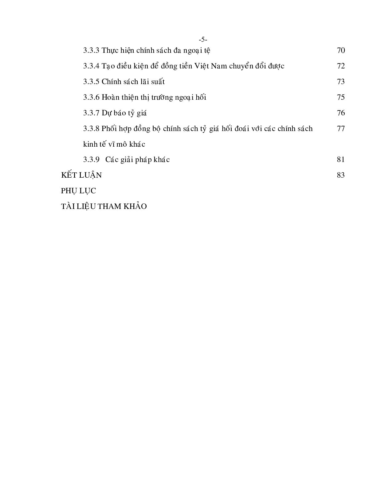 Cơ chế điều hành tỷ giá hối đoái của Việt Nam trong tiến trình hội nhập kinh tế quốc tế | Luận văn Thạc sĩ kinh tế | UEH (trang 5)