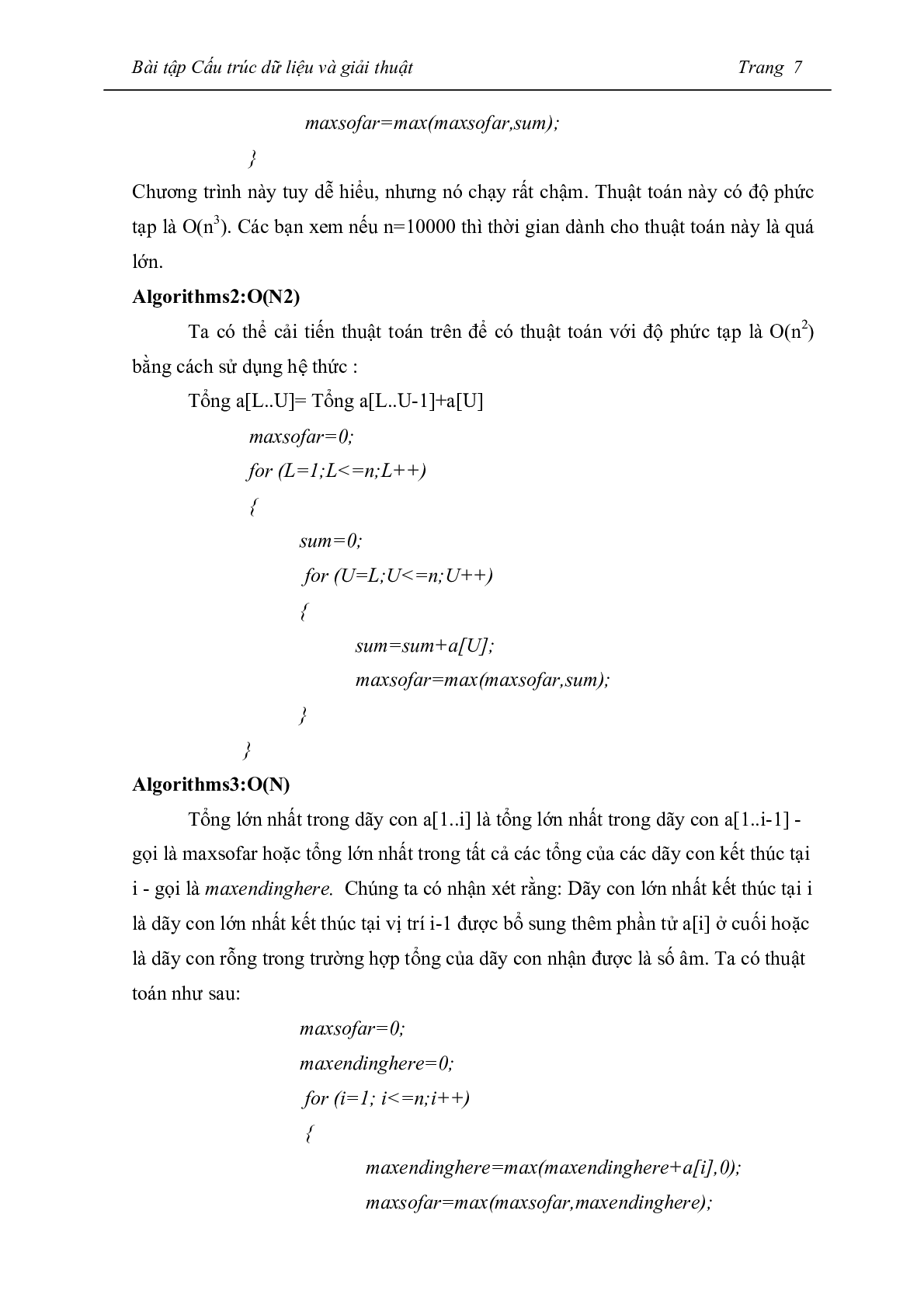 Ngân hàng bài tập Cấu trúc dữ liệu và giải thuật (có đáp án) hay, hấp dẫn nhất (trang 7)