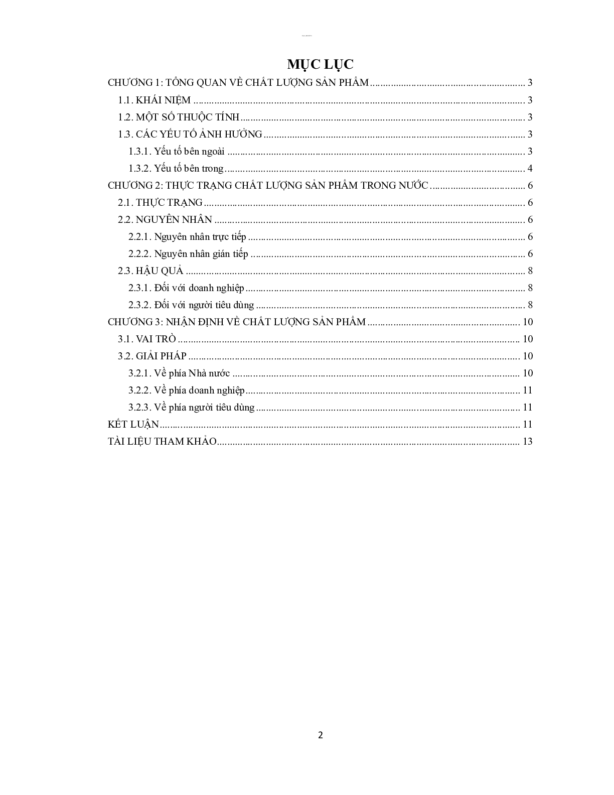 Tiểu luận về Chất lượng sản phẩm | Quản trị học | Trường Đại học Ngân hàng Thành phố Hồ Chí Minh (trang 3)