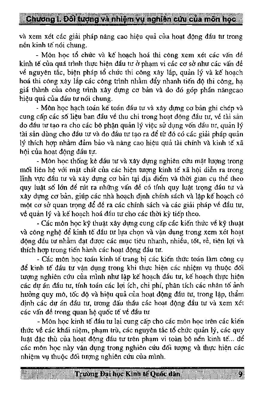 Giáo trình môn Kinh tế đầu tư | Trường Đại học Kinh tế Quốc Dân (trang 8)