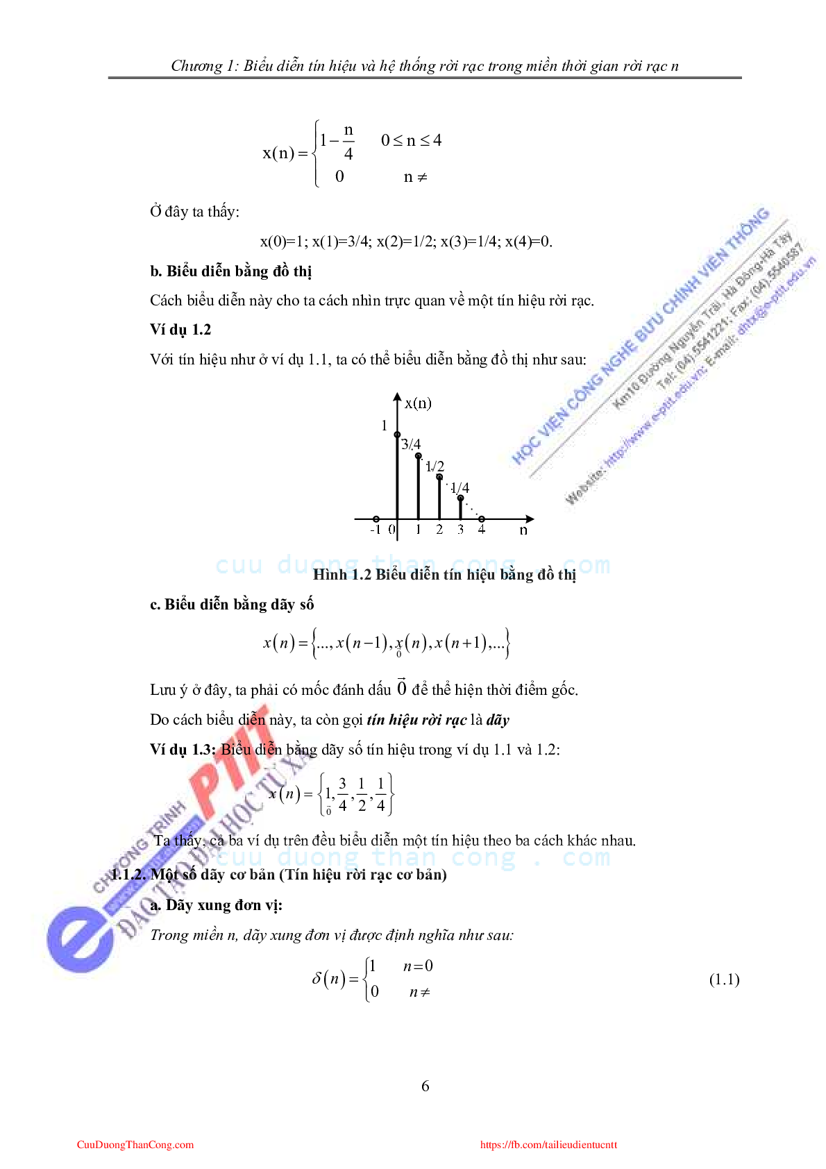 Giáo trình môn Xử lý tín hiệu số  | Đại học Bách khoa Hà Nội (trang 7)