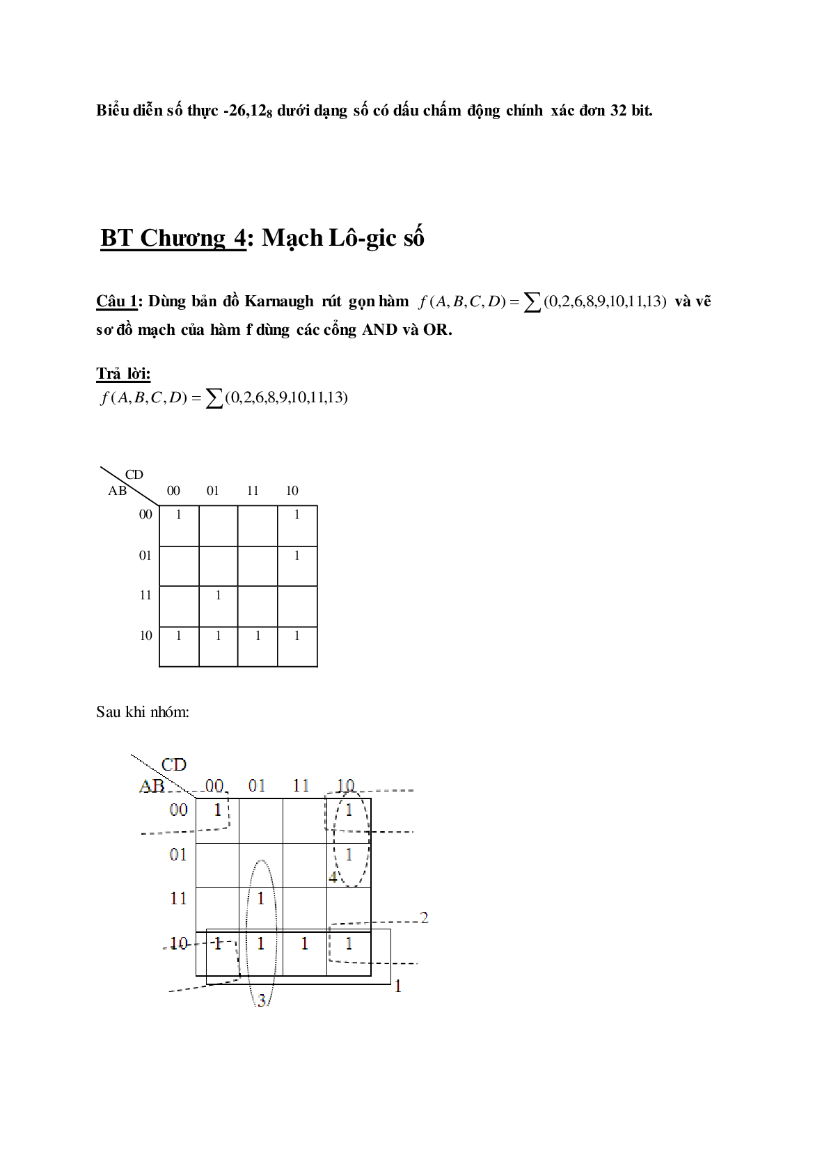 Ngân hàng bài tập Kiến trúc máy tính (có lời giải) hay, chi tiết nhất (trang 5)