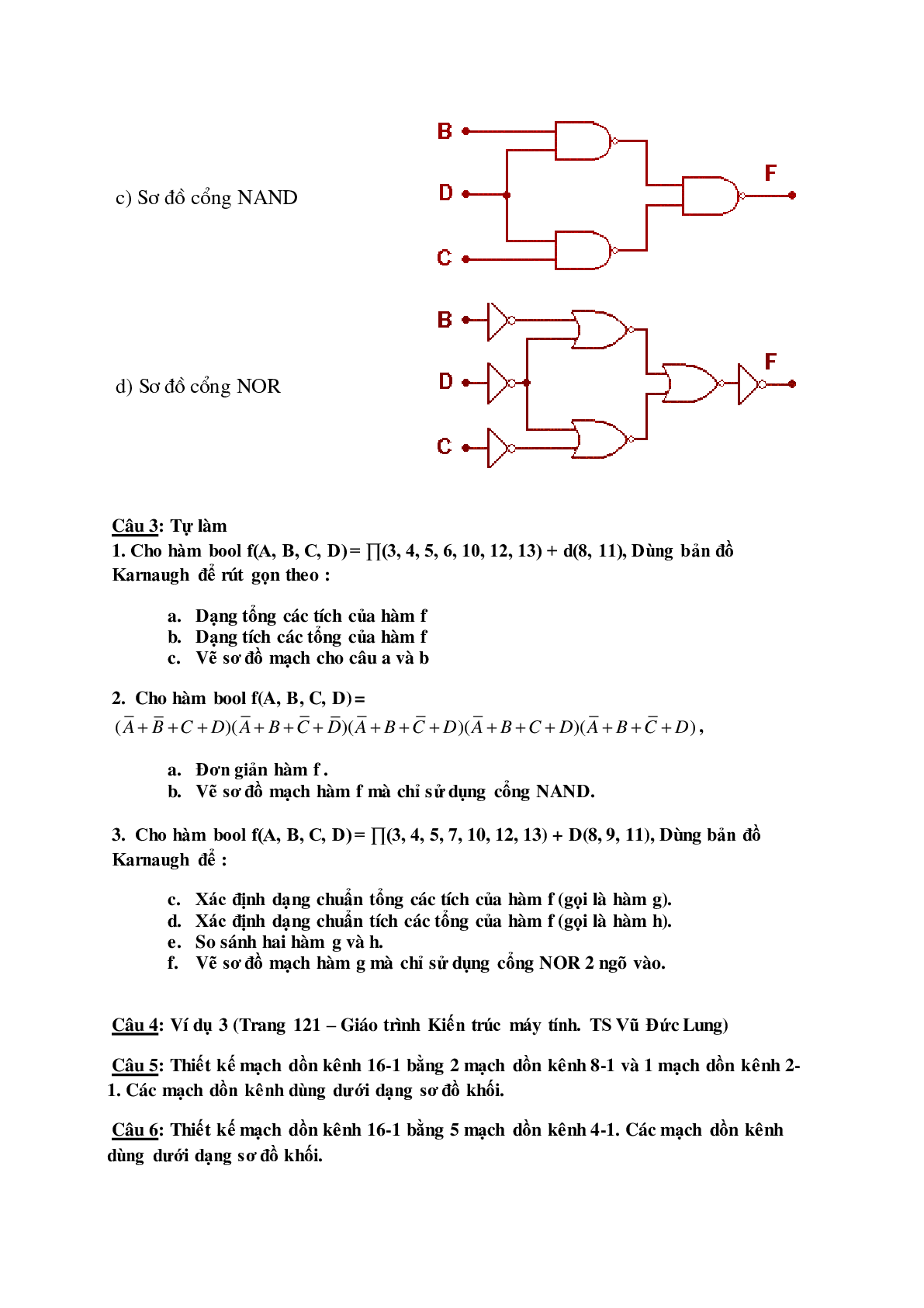 Ngân hàng bài tập Kiến trúc máy tính (có lời giải) hay, chi tiết nhất (trang 7)