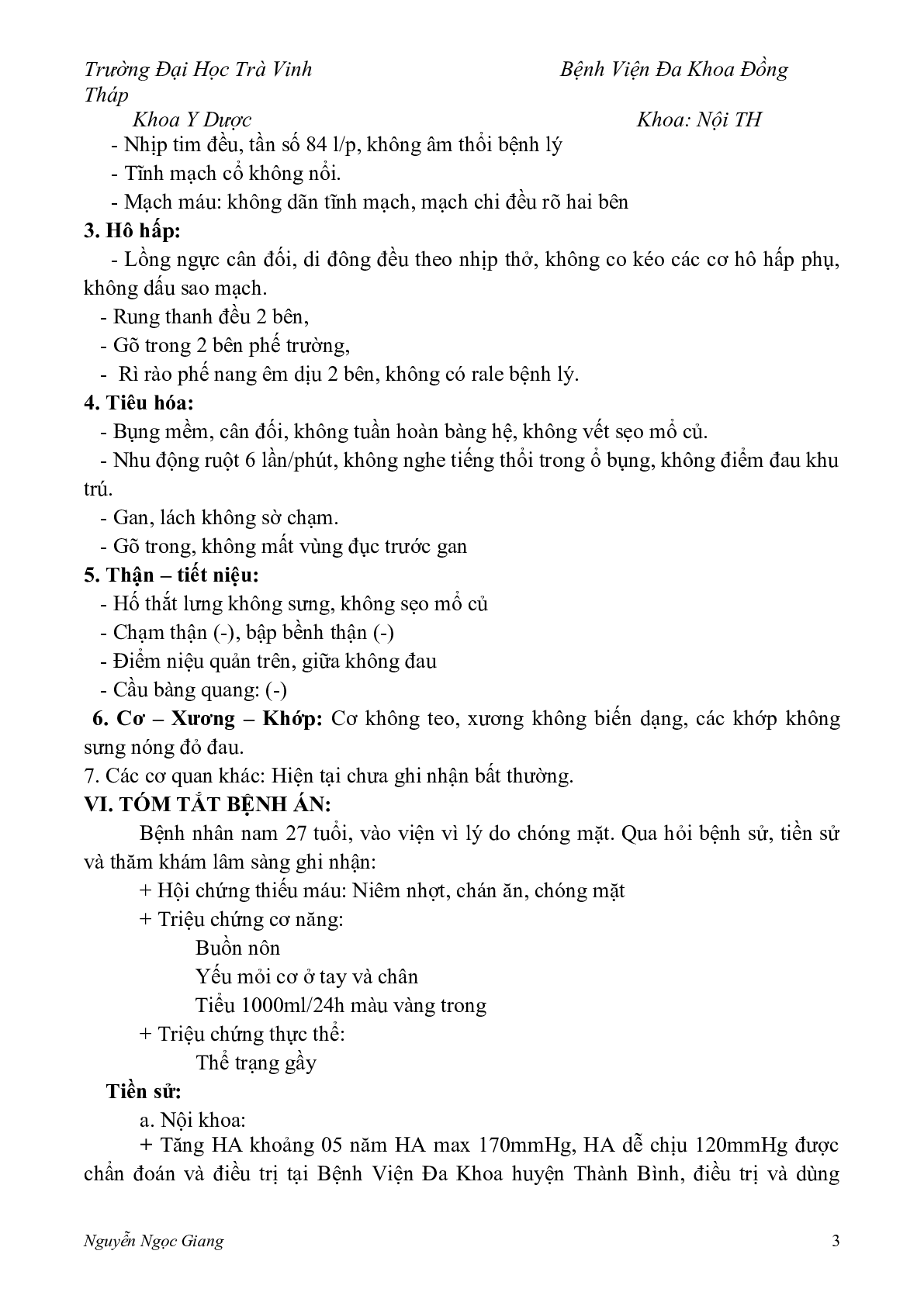 Bệnh án Suy thận mạn | PDF (trang 3)