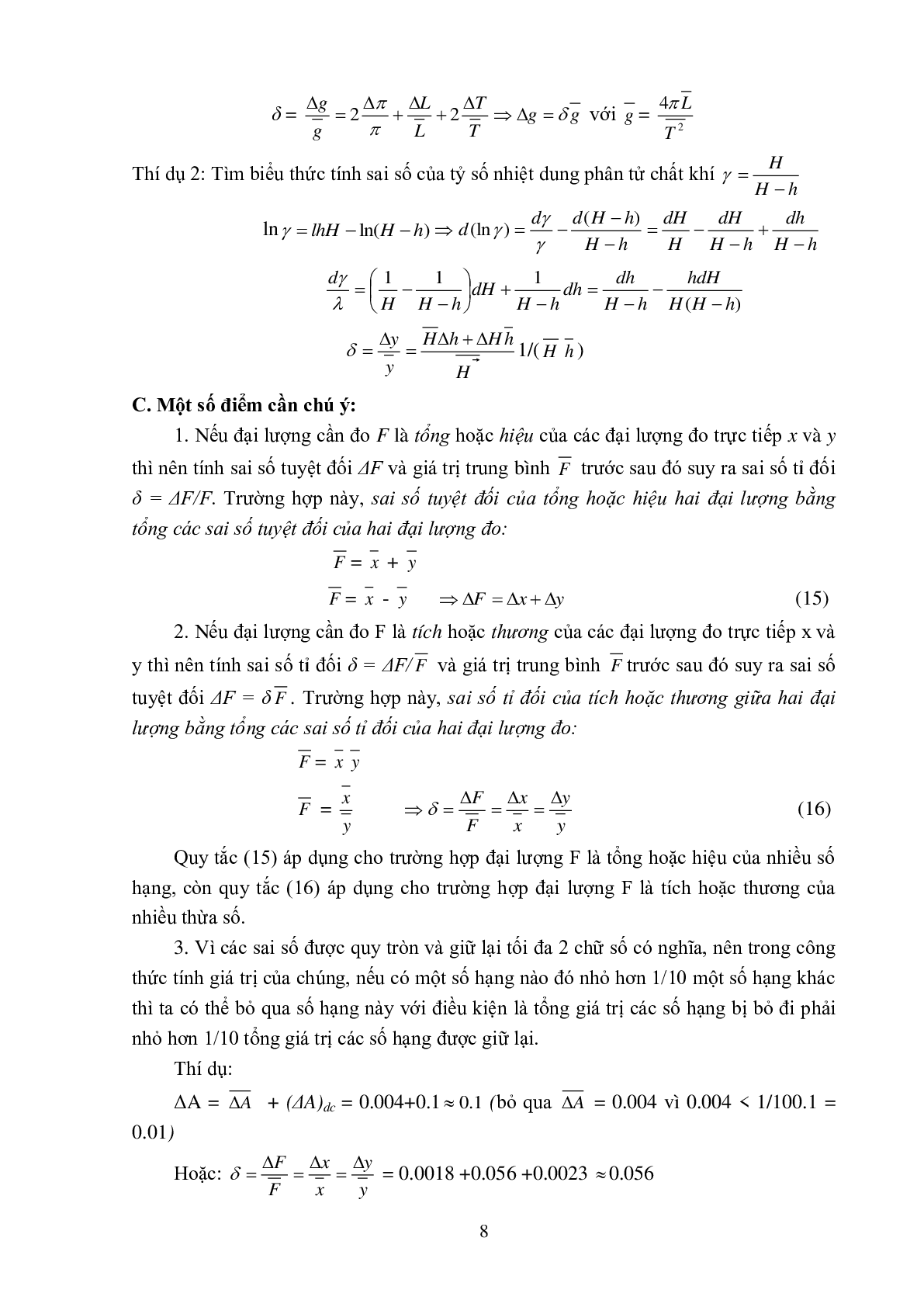 Tài liệu thí nghiệm Vật lý đại cương | Trường Đại học Sư phạm kỹ thuật Hưng Yên (trang 8)