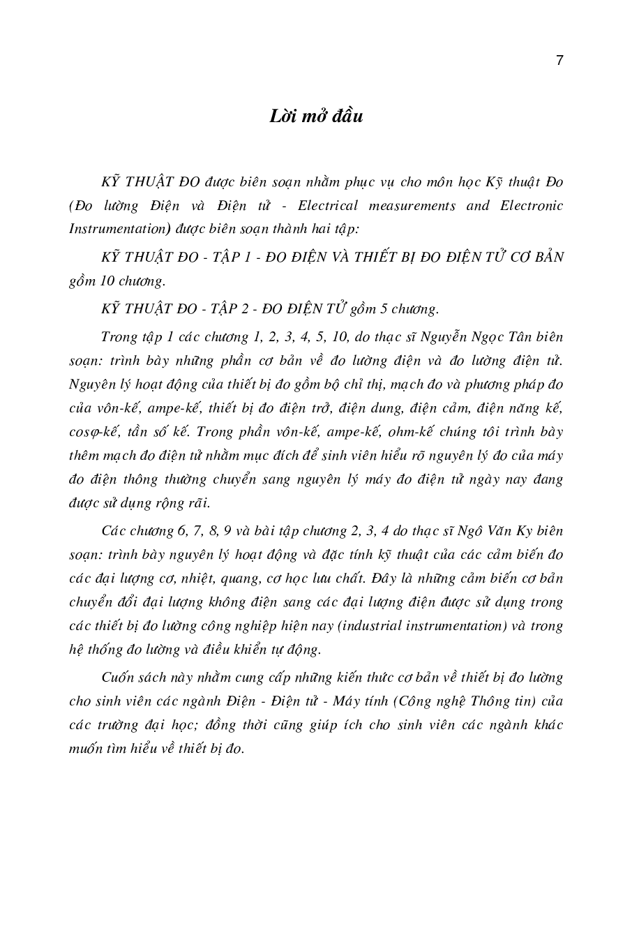 Giáo trình môn Kỹ thuật đo lường | Đại học Bách Khoa Hà Nội (trang 6)
