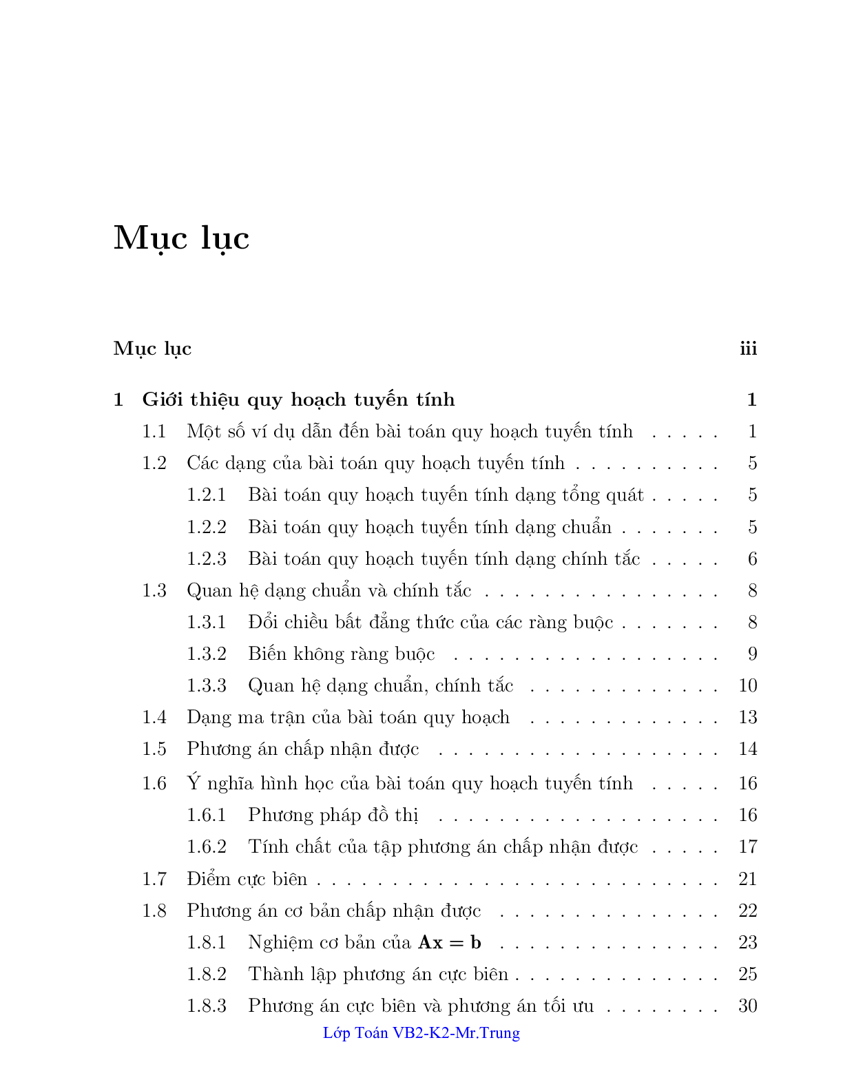 Ngân hàng bài toán Quy hoạch tuyến tính (có lời giải) | Trường Đại học Công nghiệp Thành phố Hồ Chí Minh (trang 1)