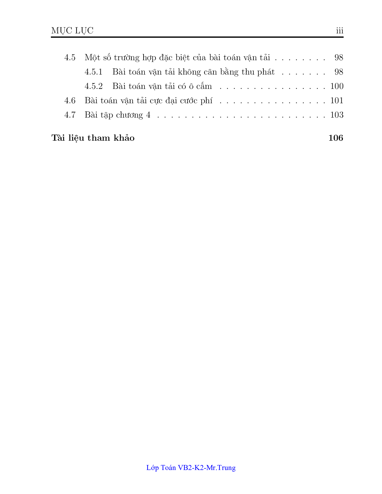 Ngân hàng bài toán Quy hoạch tuyến tính (có lời giải) | Trường Đại học Công nghiệp Thành phố Hồ Chí Minh (trang 3)
